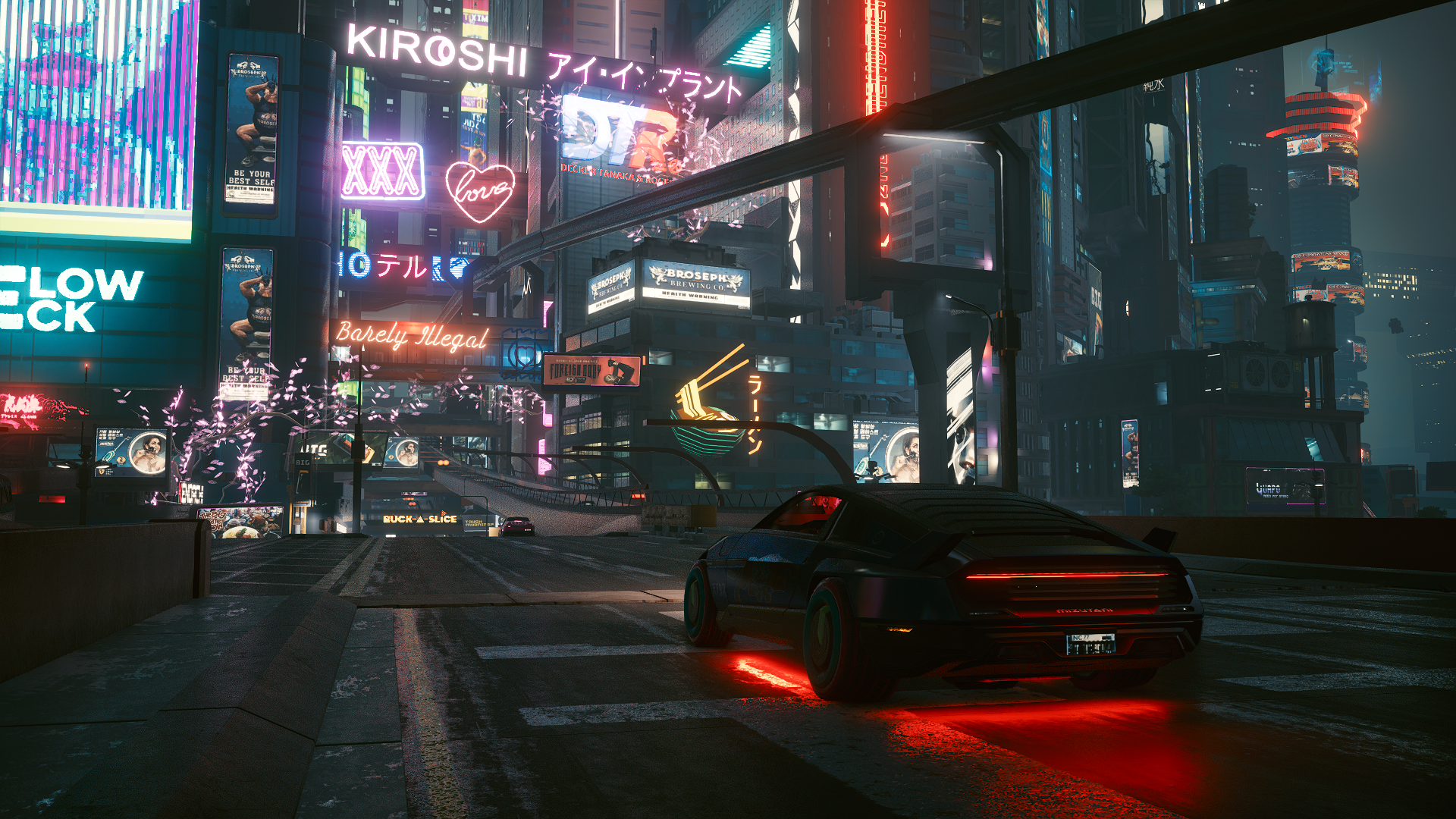 vaporwave, CD Projekt RED, cyberpunk, synthwave, Cyberpunk 2077 HD Wallpaper