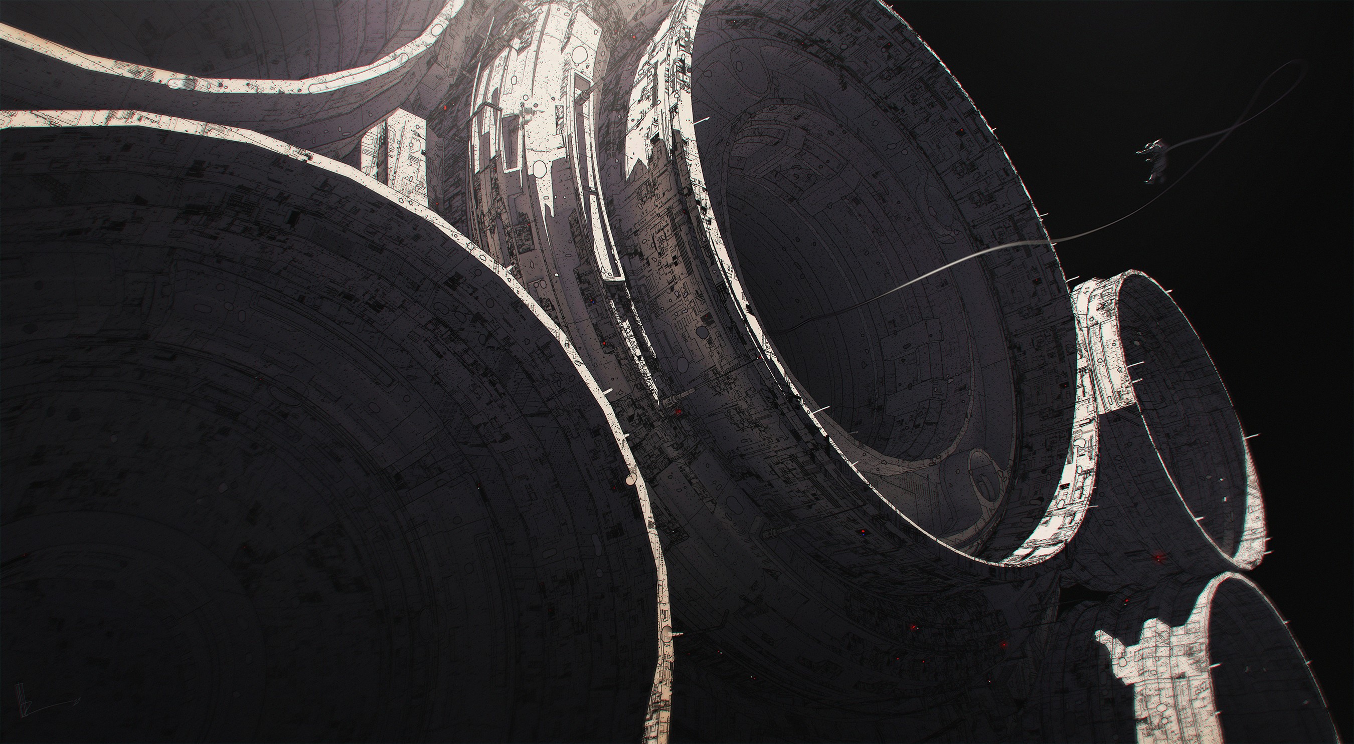 science fiction, space, artwork, Amir Zand, astronaut, rocket HD Wallpaper