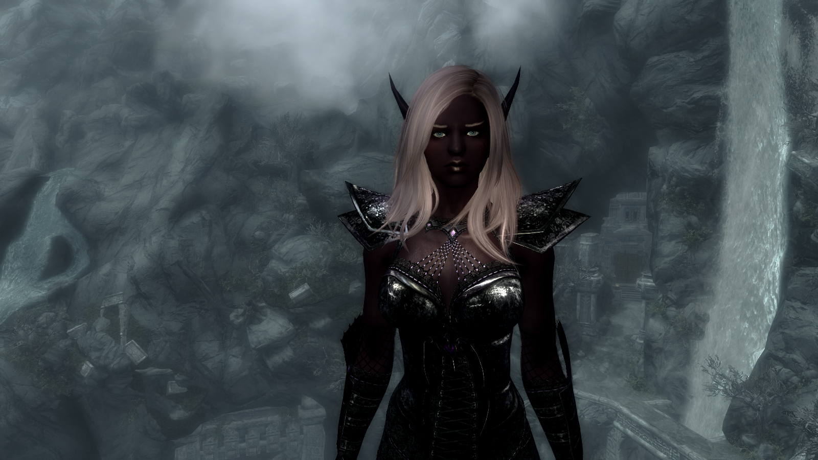 screen shot, Drow, modding, The Elder Scrolls V: Skyrim HD Wallpaper