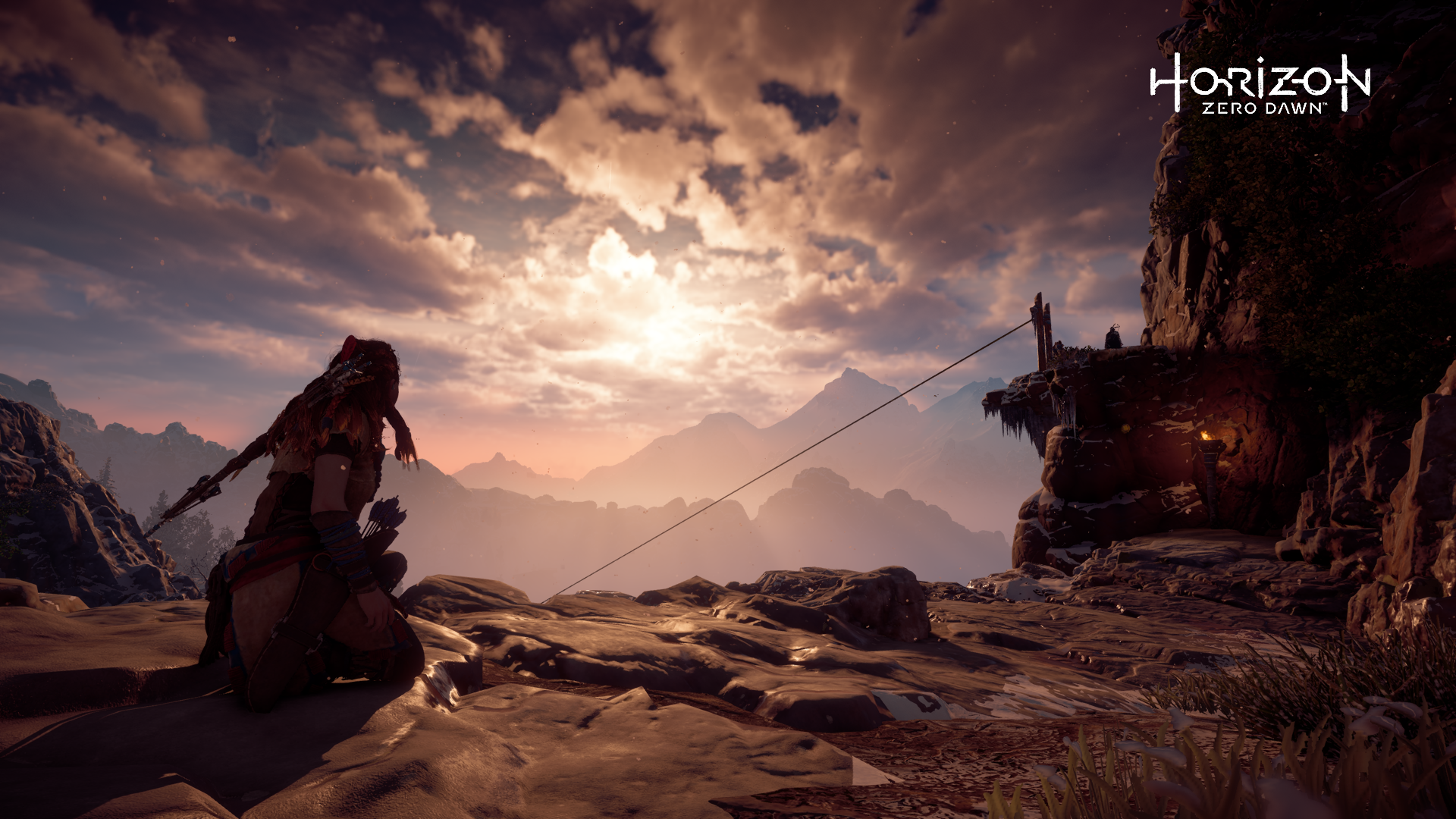 PlayStation 4, Gamer, Aloy (Horizon: Zero Dawn), Horizon: Zero Dawn, Playstation 4 Pro, screen shot, PlayStation, guerrilla games HD Wallpaper
