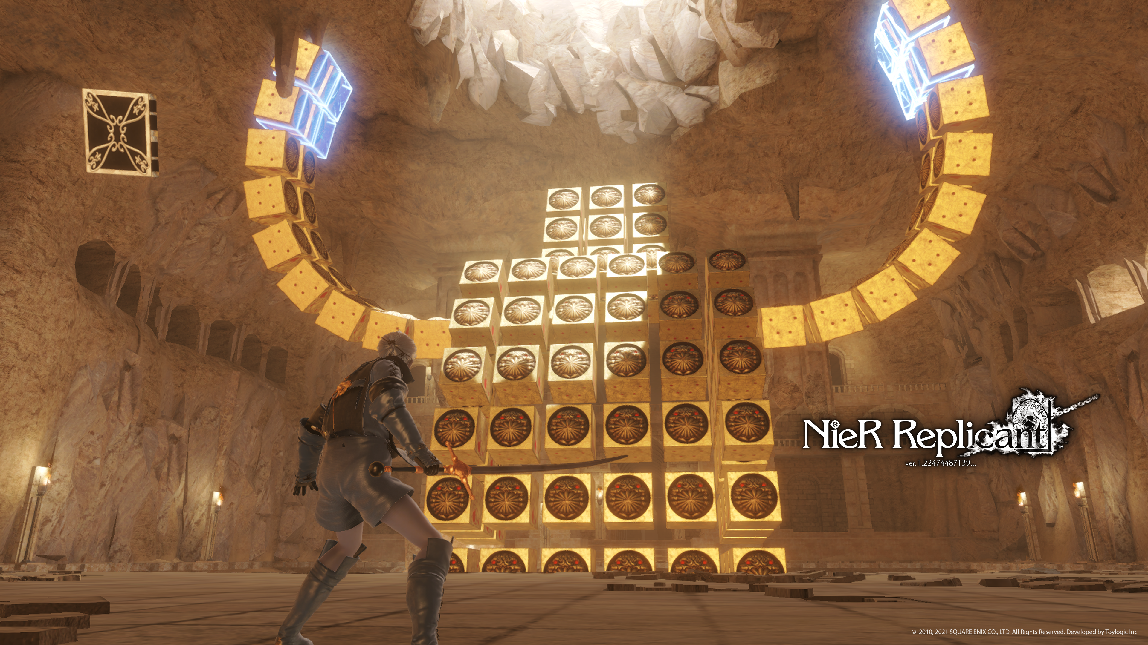 4K, NieR, game cover, NieR Replicant, Game CG HD Wallpaper