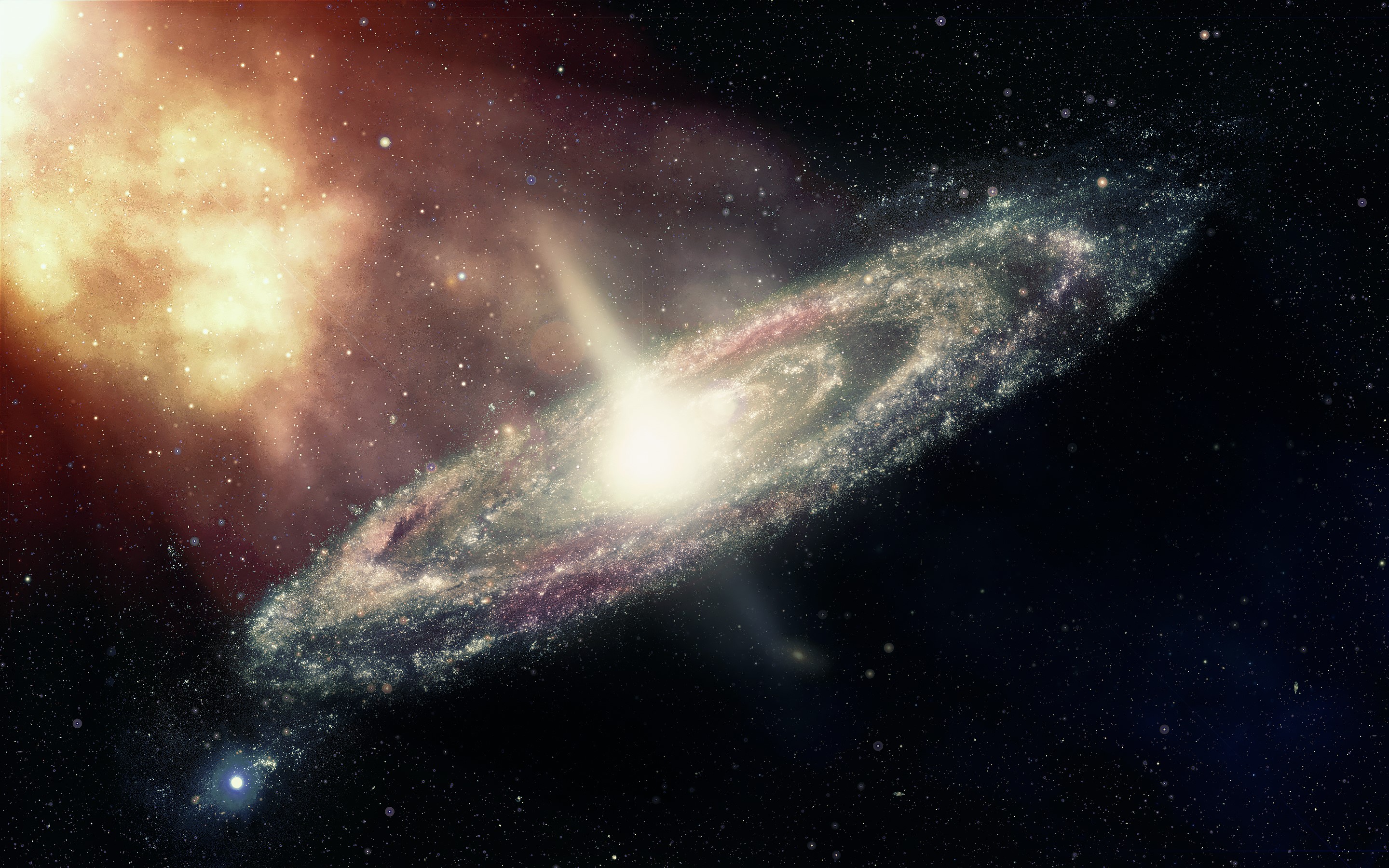 Andromeda, galaxy, space HD Wallpaper