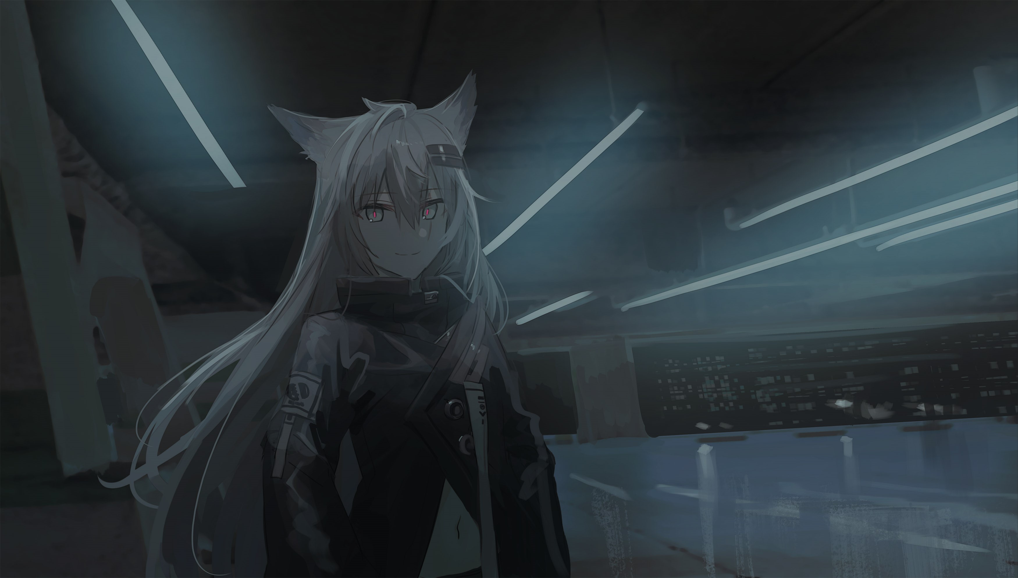Arknights, anime, anime girls, Lappland (Arknights), animal ears, Chihuri 45 HD Wallpaper