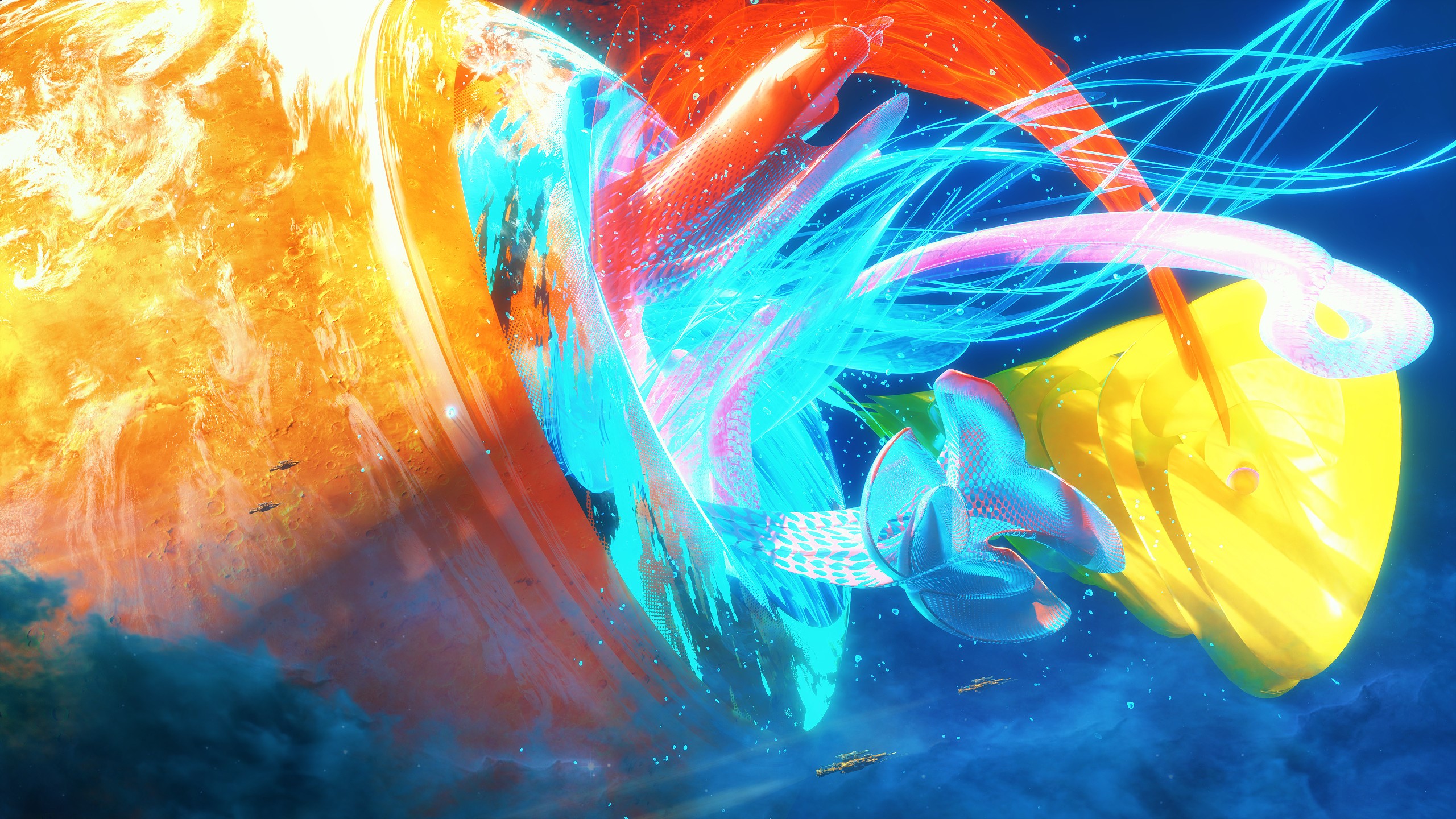 Ben Nicholas, concept art, artwork, blue HD Wallpaper