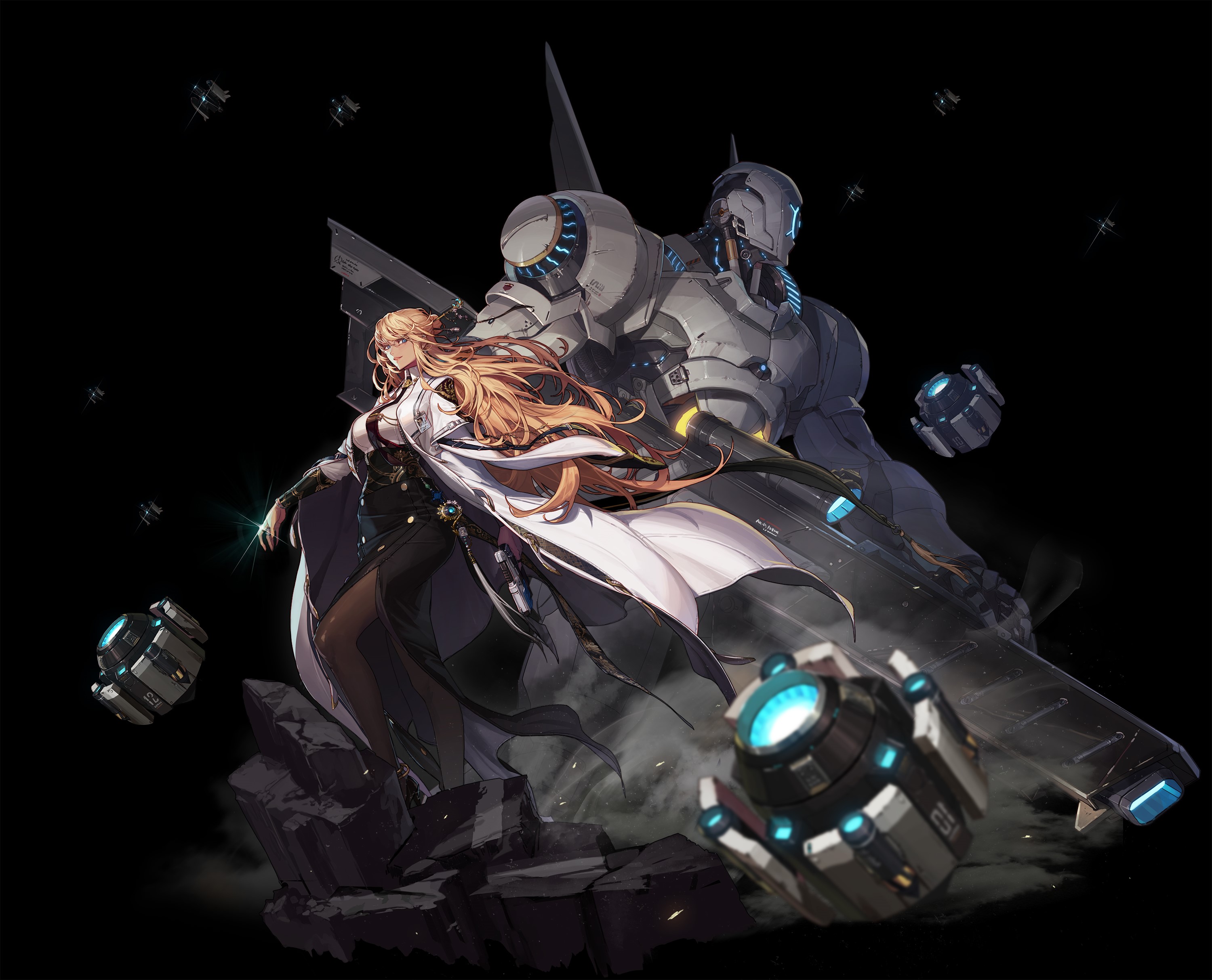 anime girls, legs, Dungeon & Fighter, brunette, standing, Dungeon and Fighter, long hair, anime, anime games HD Wallpaper