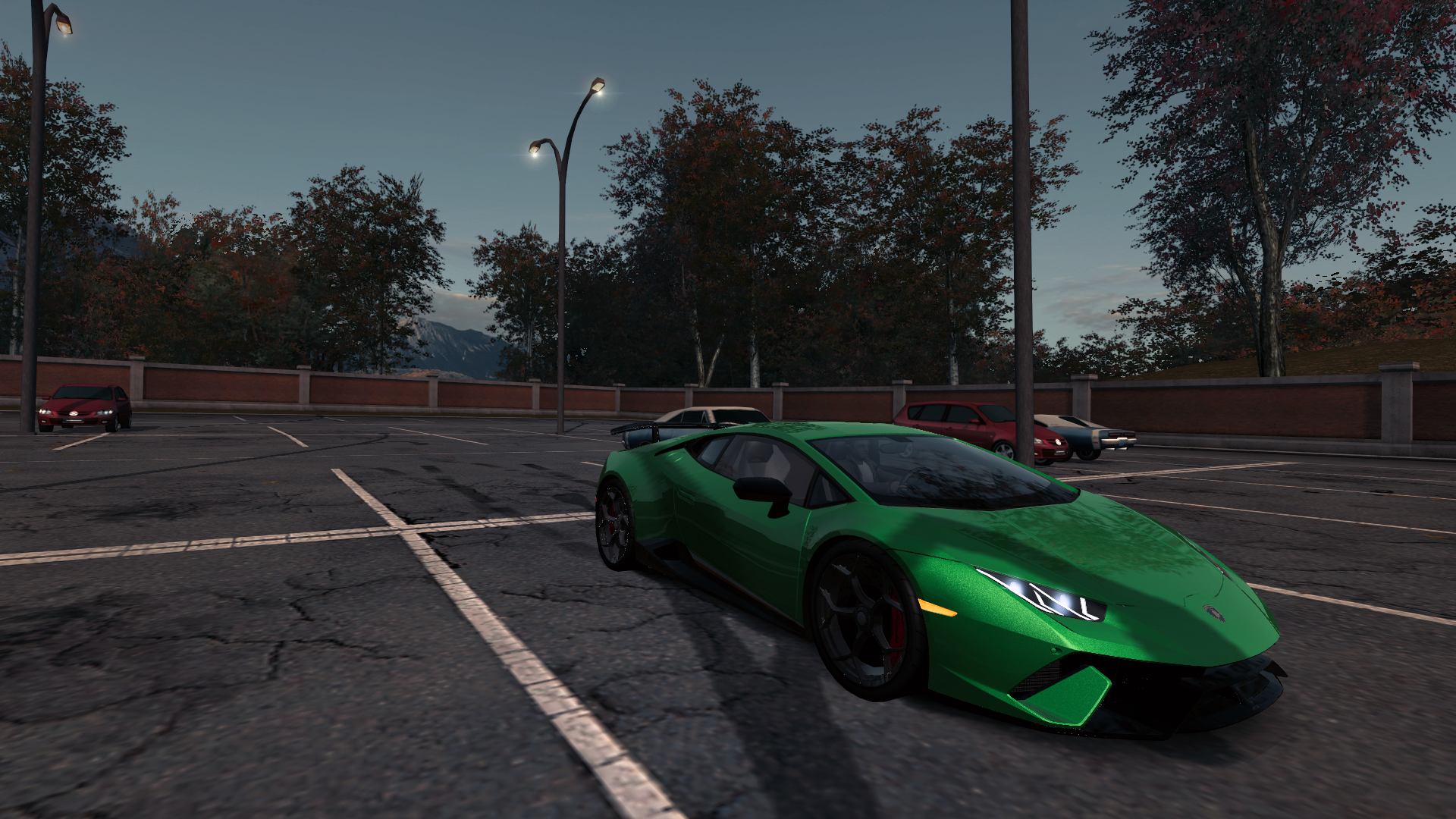 green cars, Lamborghini, car, Need for Speed: World, vehicle, Lamborghini Huracan Performante, screen shot, video games HD Wallpaper