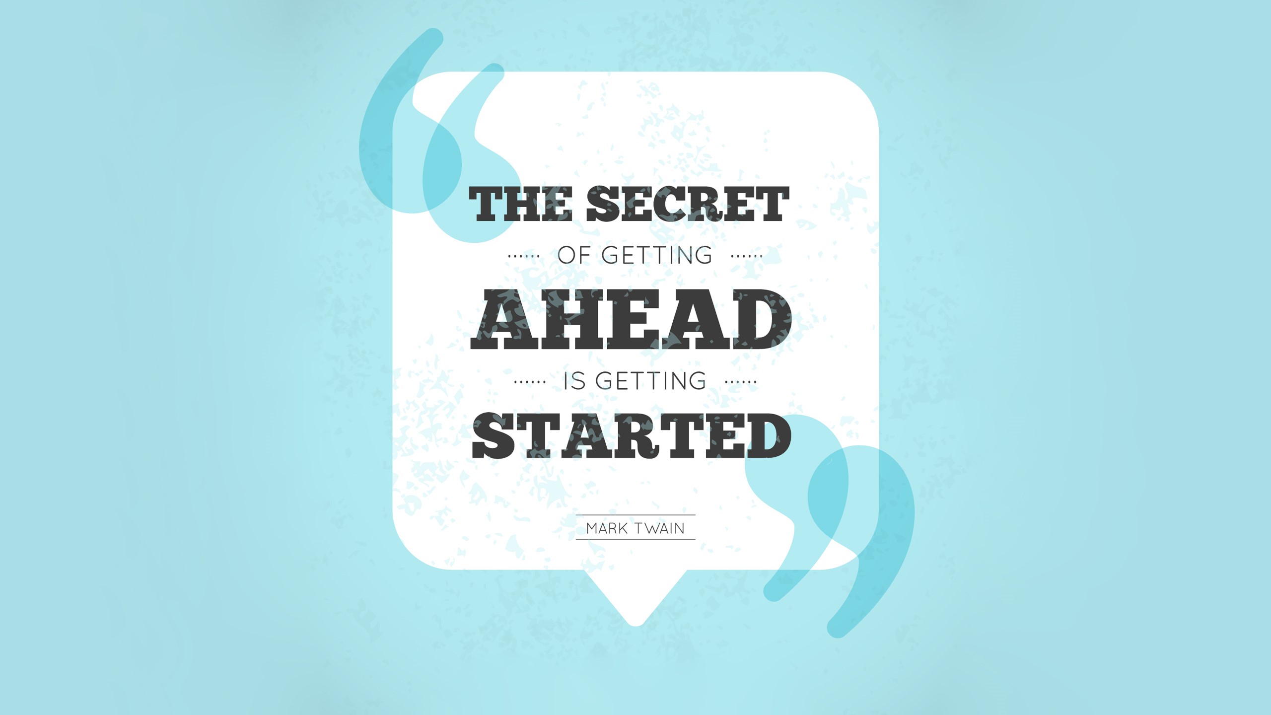 Mark Twain, quote, blue background HD Wallpaper