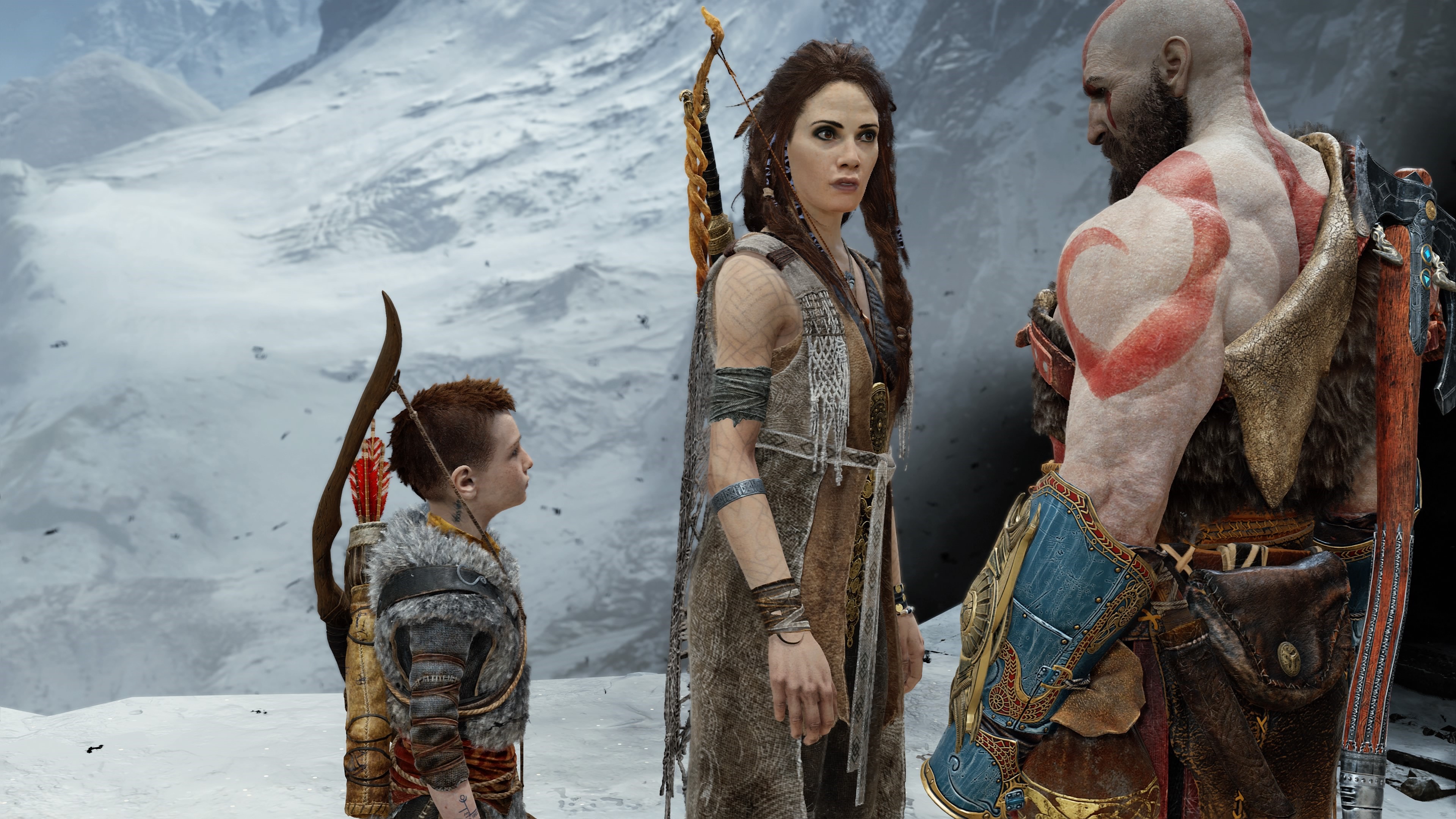 4K, God of War, Santa Monica Studio, Kratos, Atreus, God of War (2018) HD Wallpaper