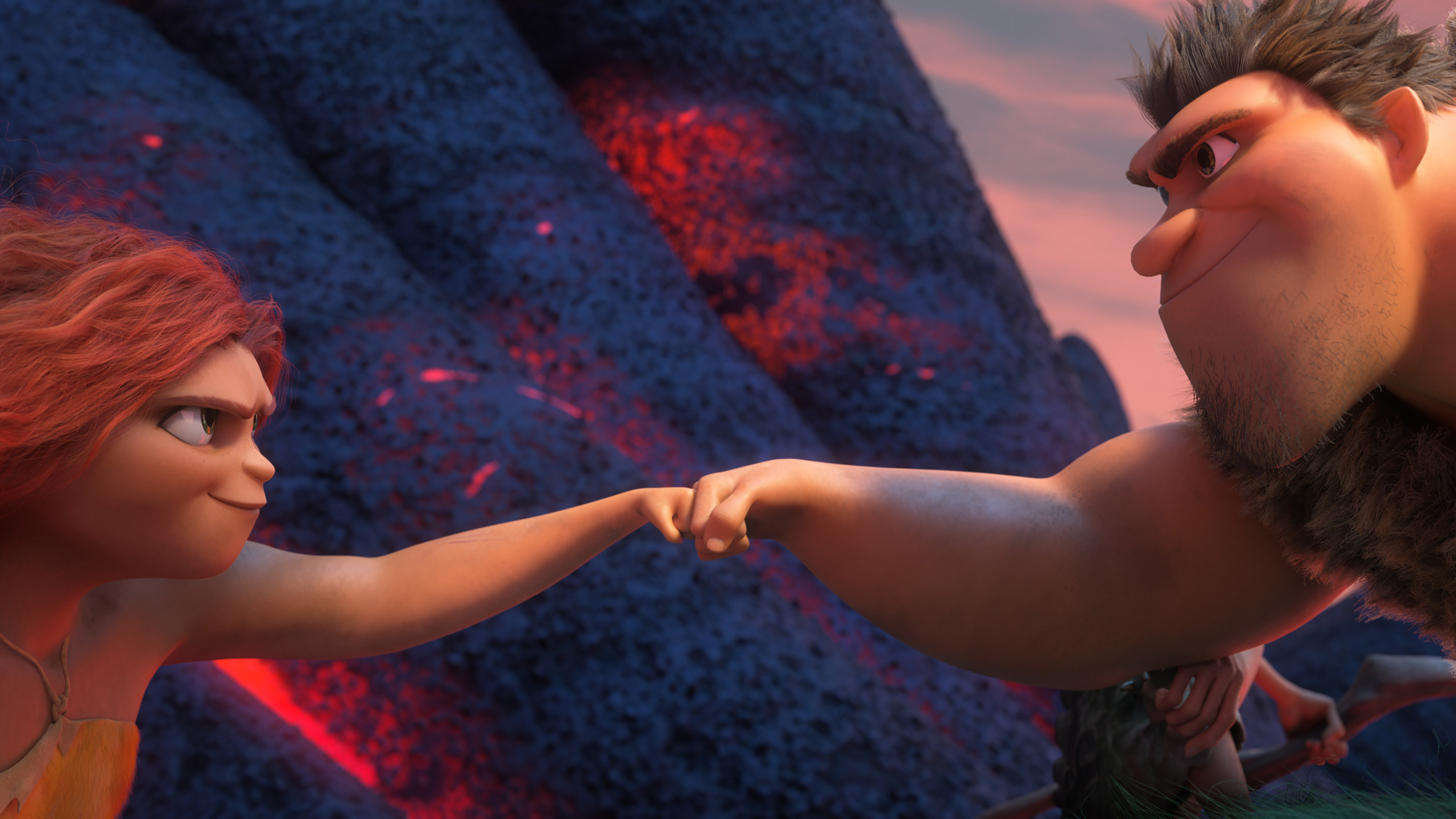 Grug and Eep from The Croods: A New Age HD Wallpaper