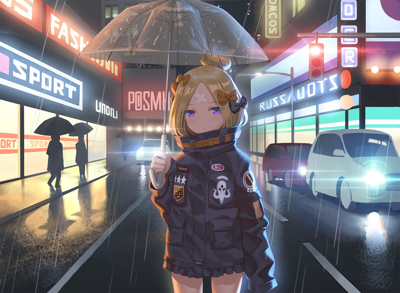 Fate/Grand Order, Fate Series, anime girls, loli, umbrella, Abigail Williams (Fate/Grand Order) HD Wallpaper