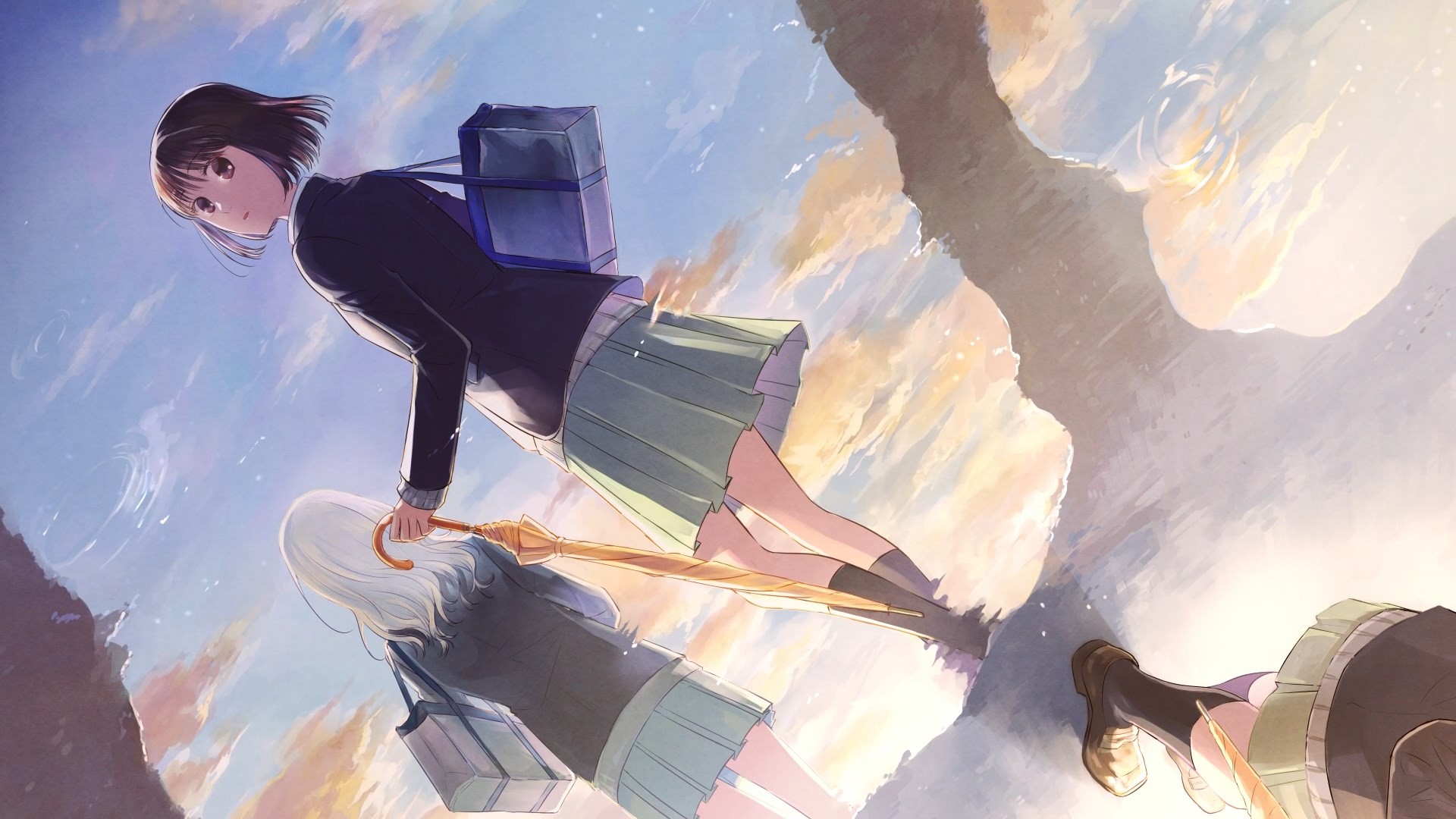 school, anime, anime girls HD Wallpaper