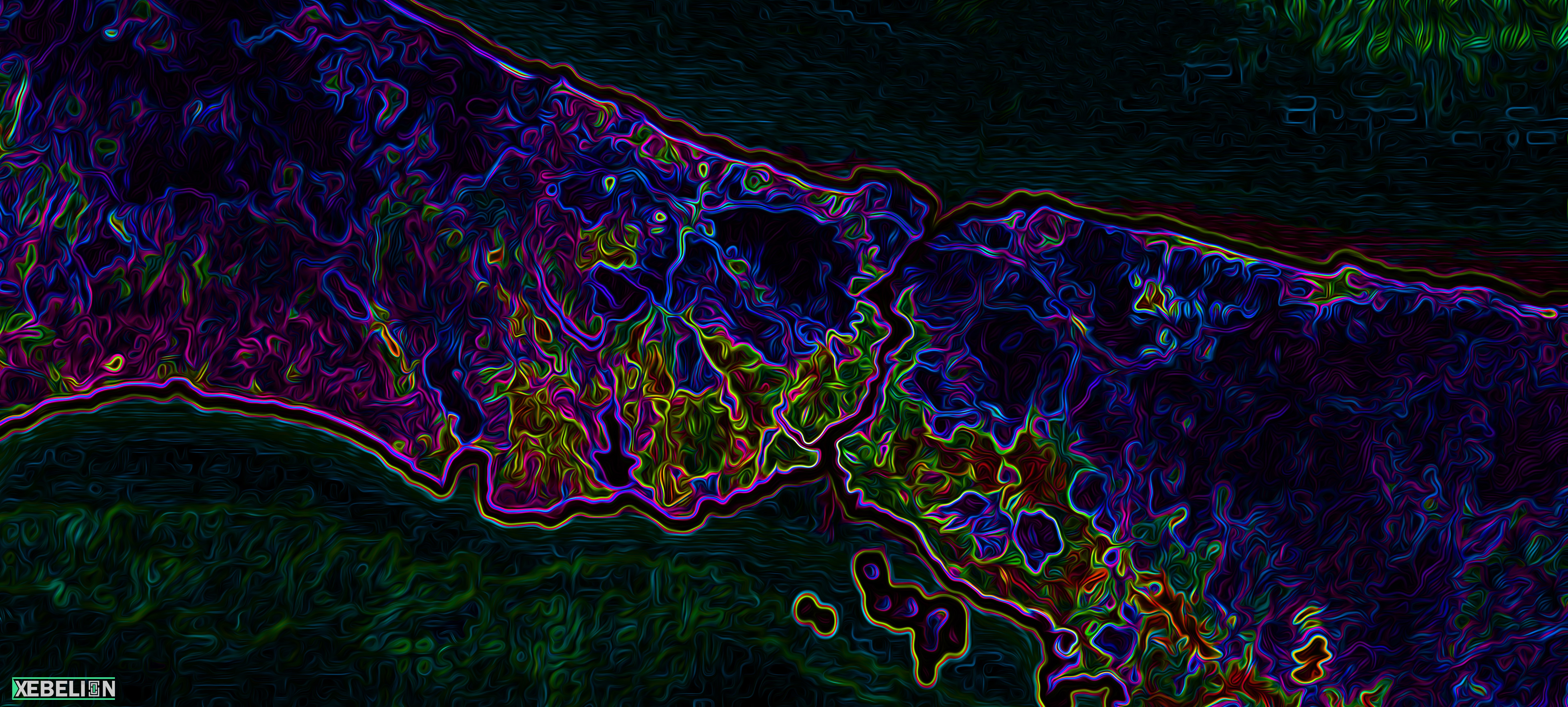 4K, colorful, digital art, XEBELION, ArtStation, artwork, abstract, Istanbul, shapes, neon HD Wallpaper