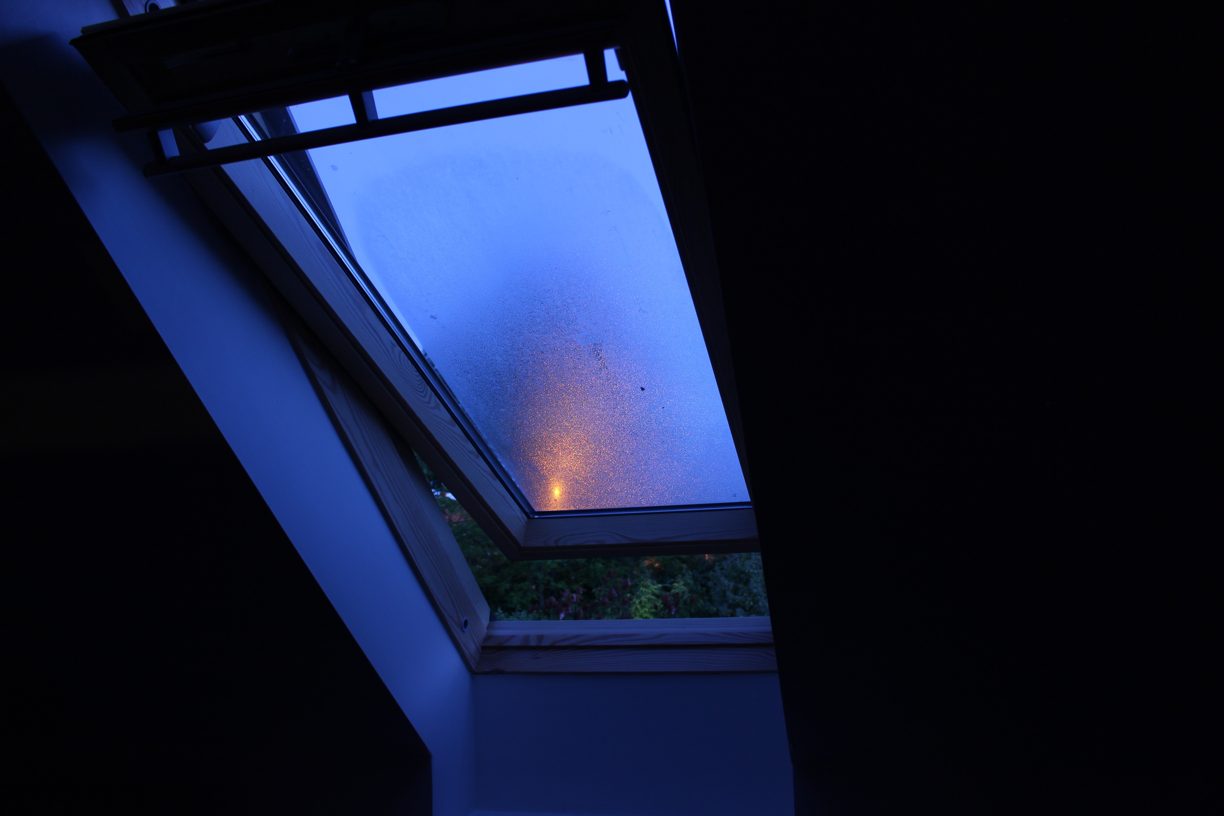 4K, dusk, window, blue HD Wallpaper