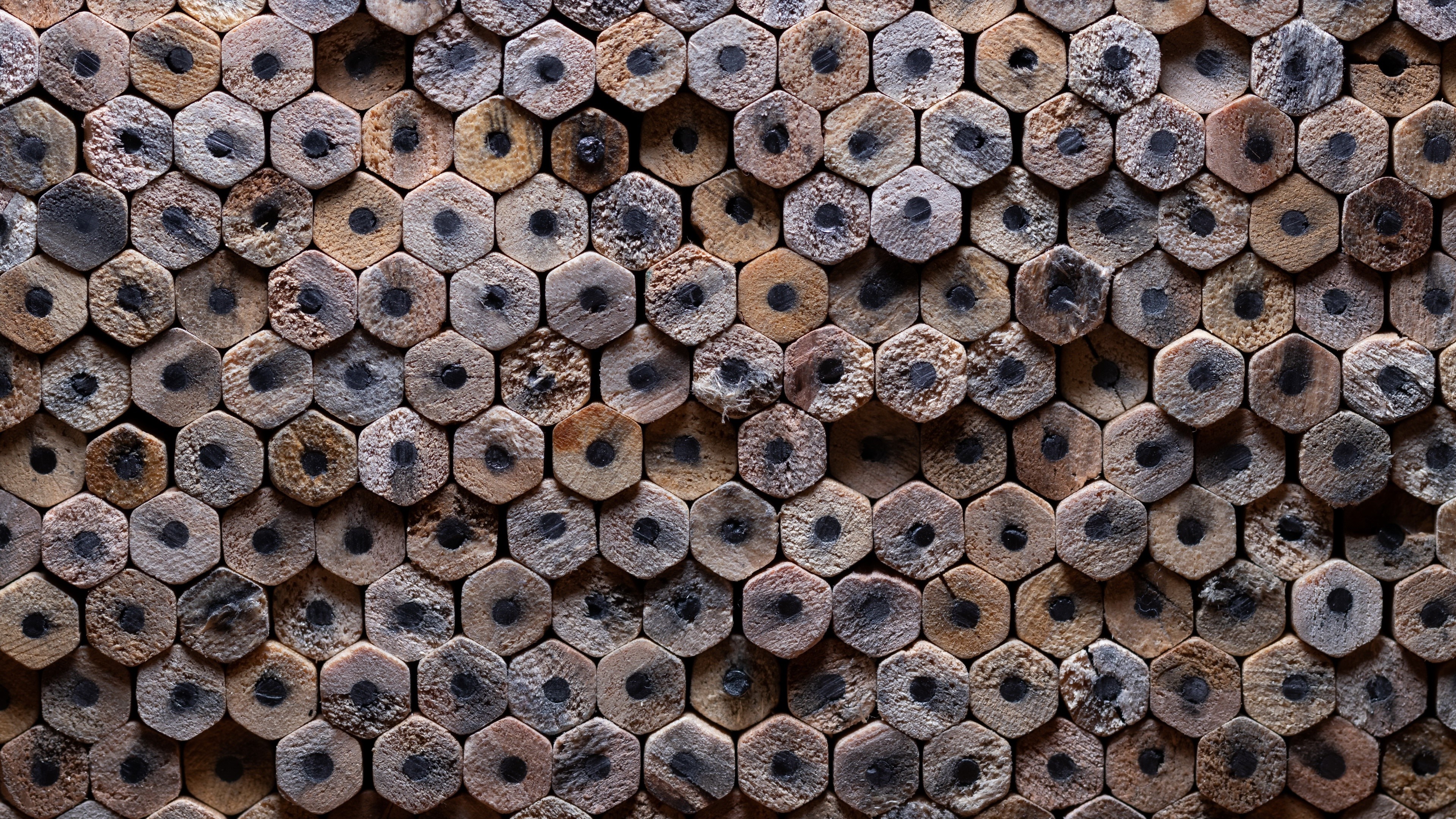 4K, texture, wood, pencils HD Wallpaper