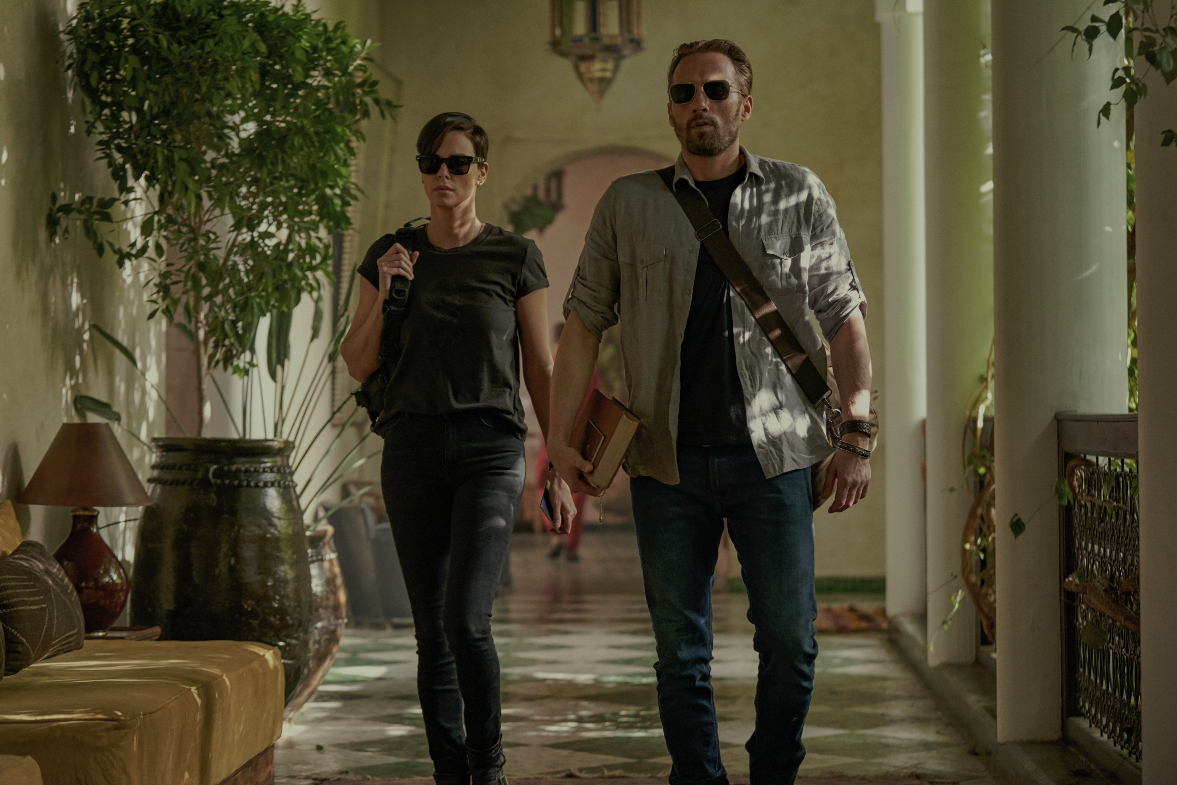The Old Guard 4K: Charlize Theron and Matthias Schoenaerts HD Wallpaper