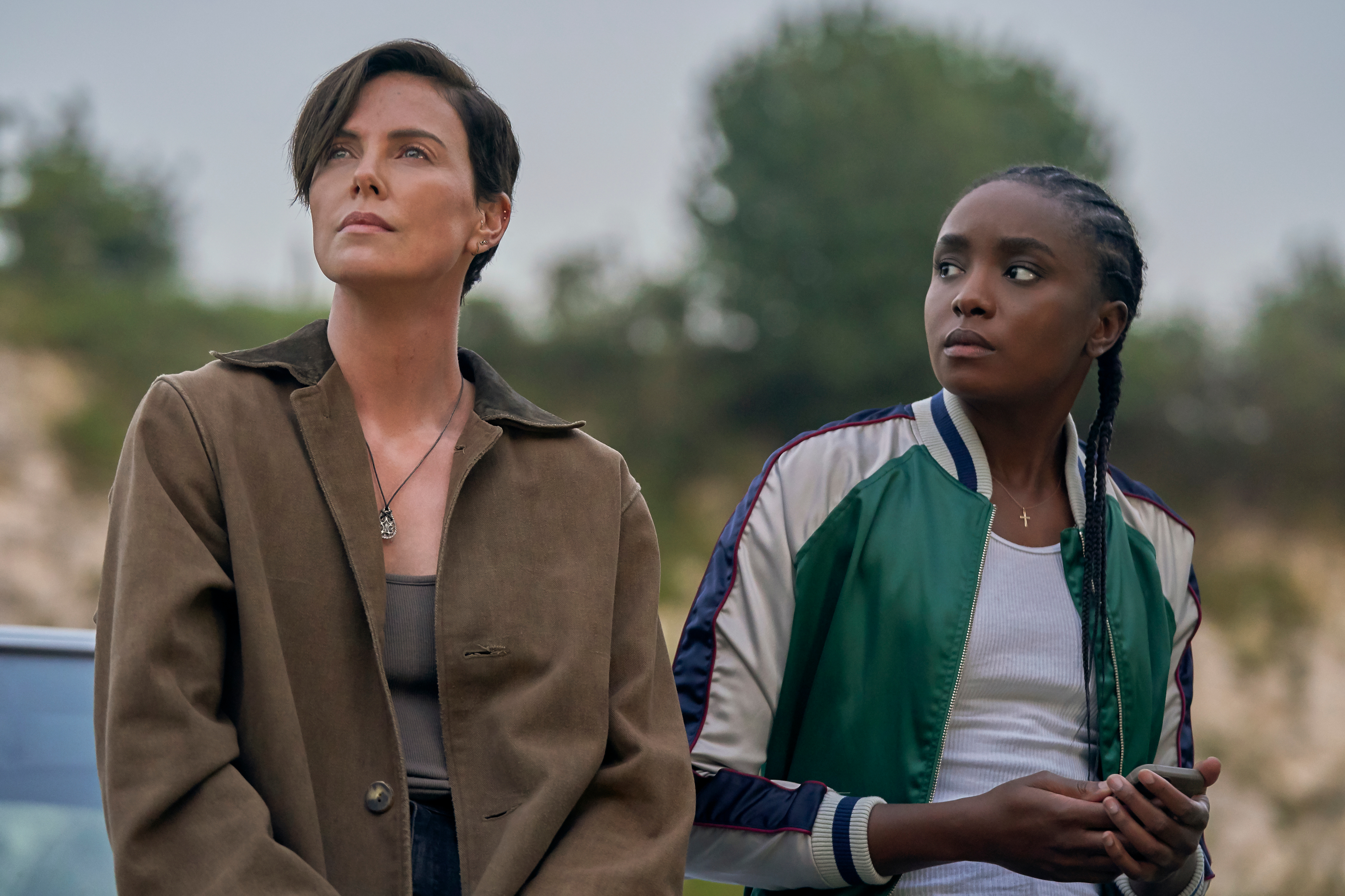 Charlize Theron and Kiki Layne in The Old Guard HD Wallpaper