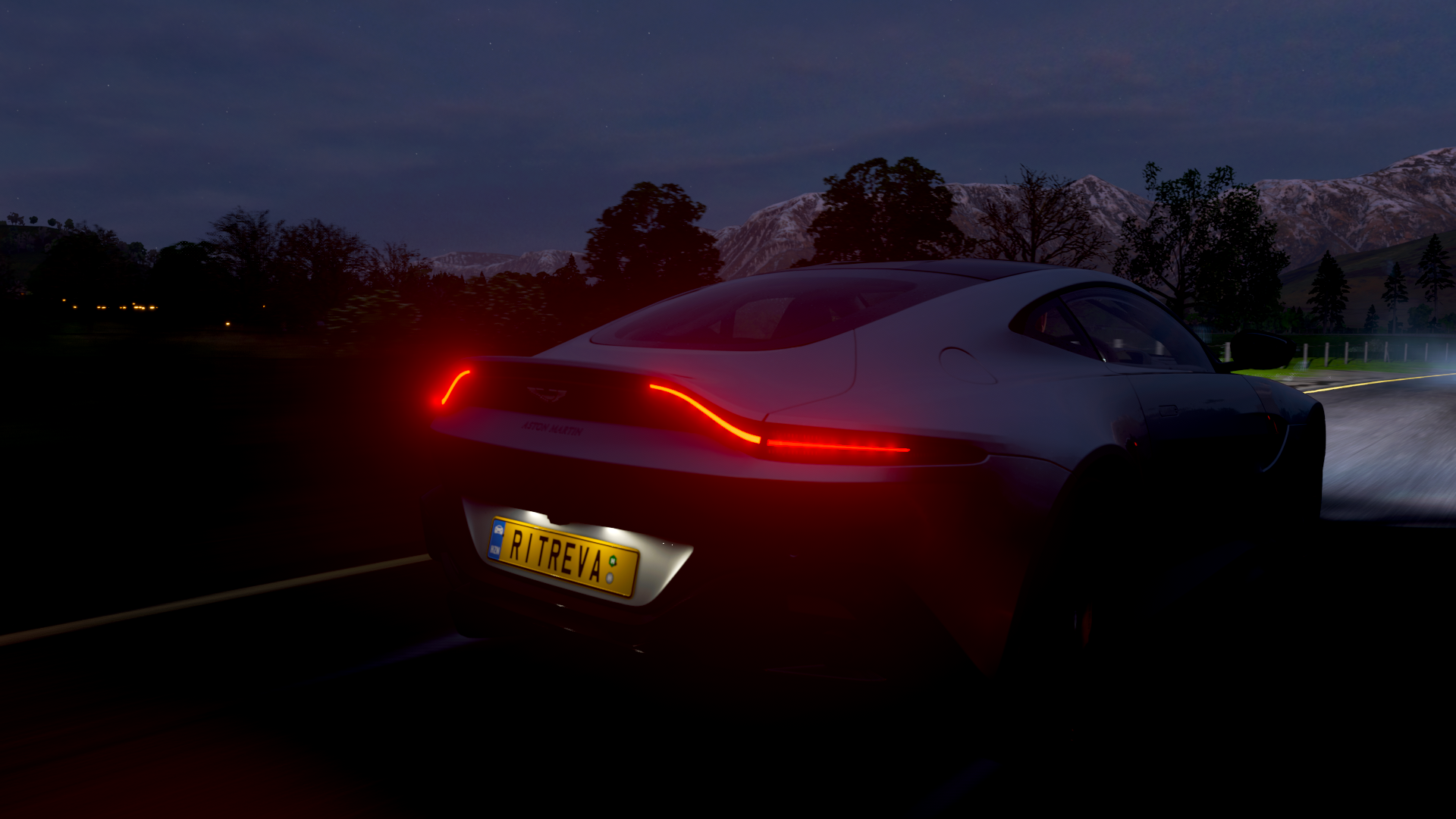 Forza Horizon 4, Aston Martin Vantage, dark, Aston Martin, vehicle, video games, car HD Wallpaper