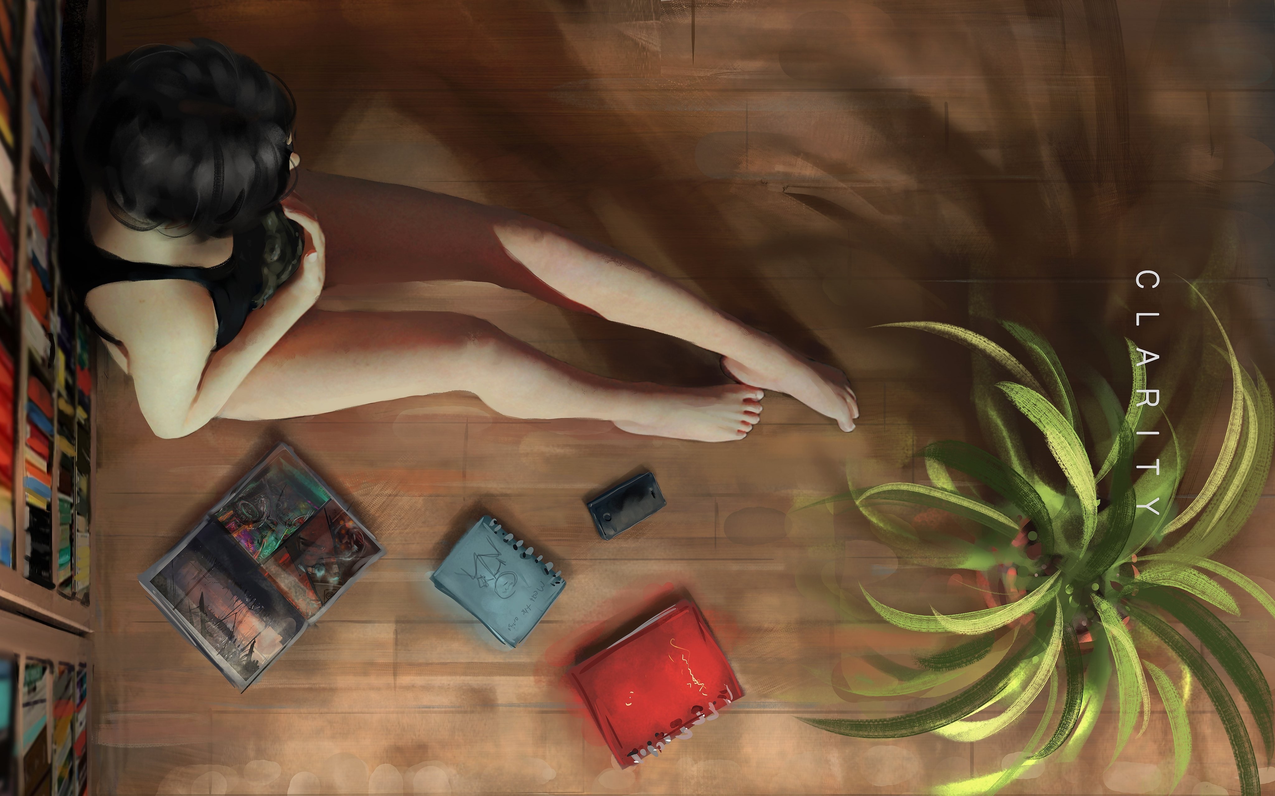 4K, CLA RITY, plants, PUBG, barefoot, artwork, digital art, turtle, women HD Wallpaper