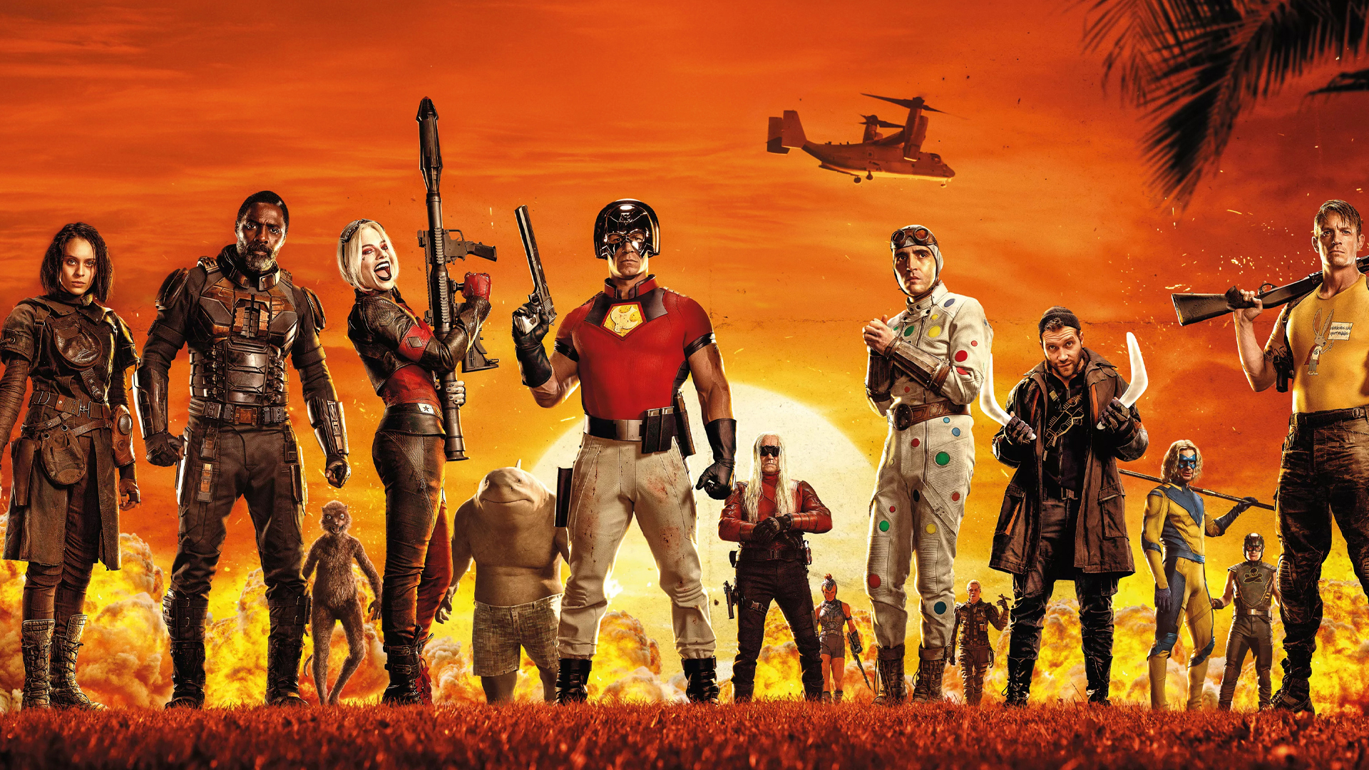 The Suicide Squad Characters HD Wallpaper