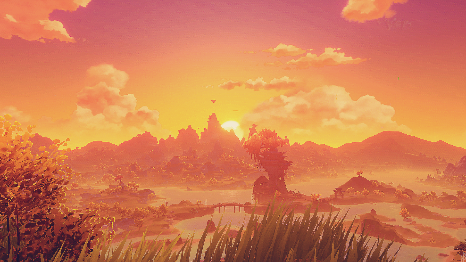 Genshin, Genshin Impact, video games, landscape HD Wallpaper
