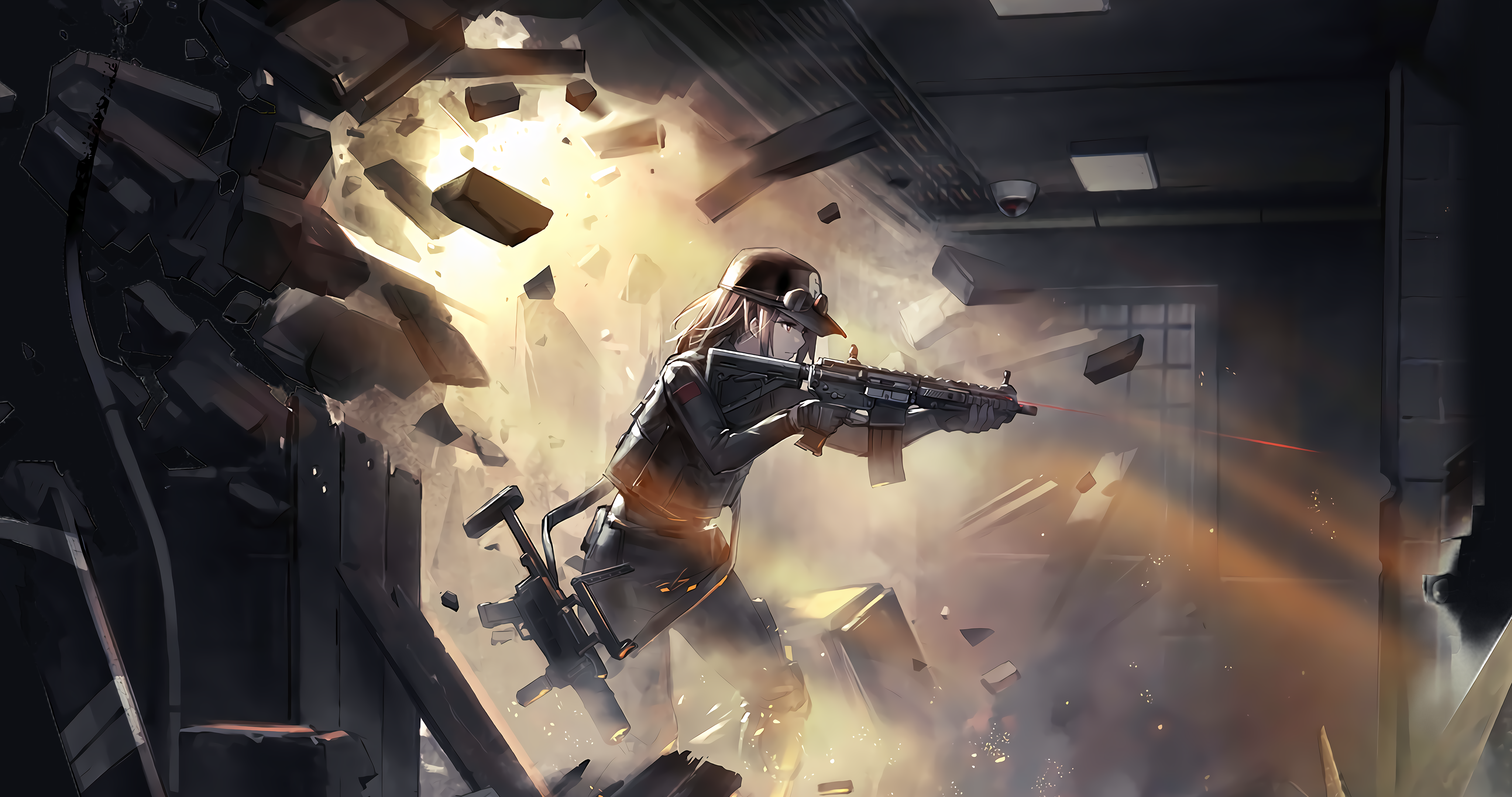 4K, Rainbow Six: Siege, rifles, gun, Ash (Rainbow Six: Siege), Arknights, women HD Wallpaper