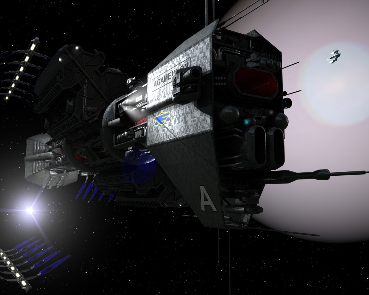 Babylon 5, ship, CGI, TV Series, science fiction HD Wallpaper