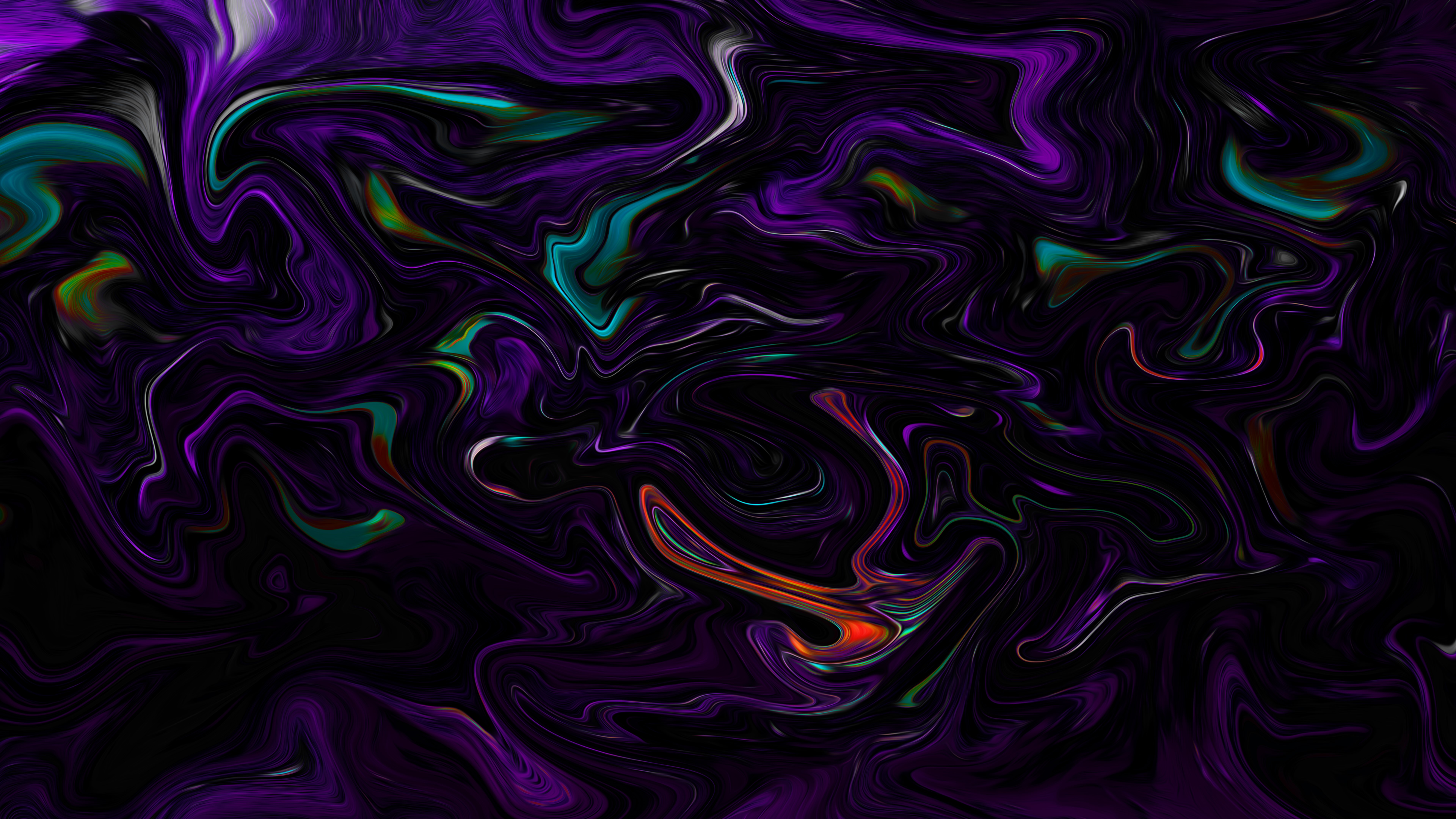 4K, 8 K, digital art, abstract, shapes, artwork, liquid, paint brushes, fluid, XEBELION, colorful HD Wallpaper
