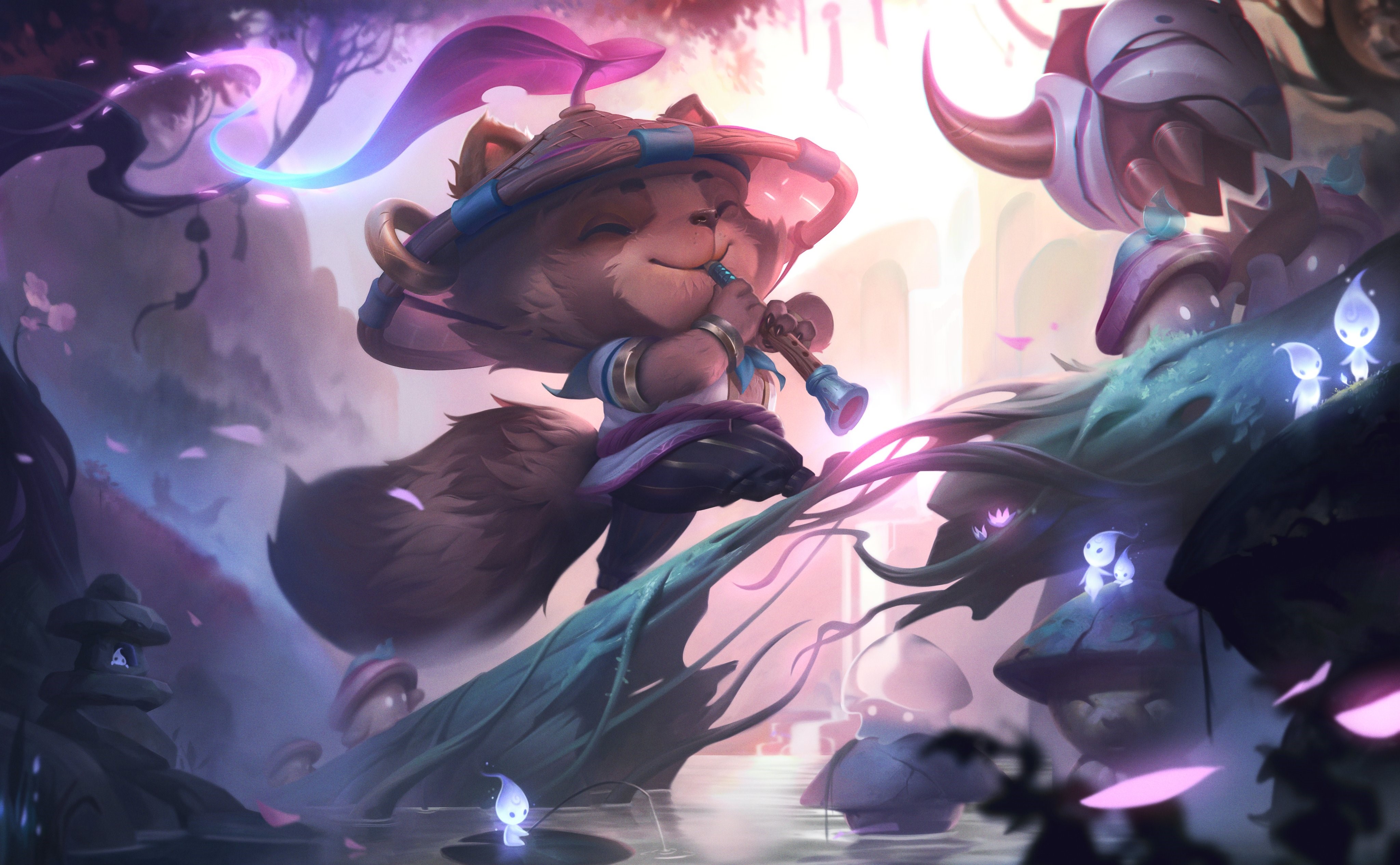 4K, fantasy art, Anthro, League of Legends, PC gaming, spirit blossom HD Wallpaper
