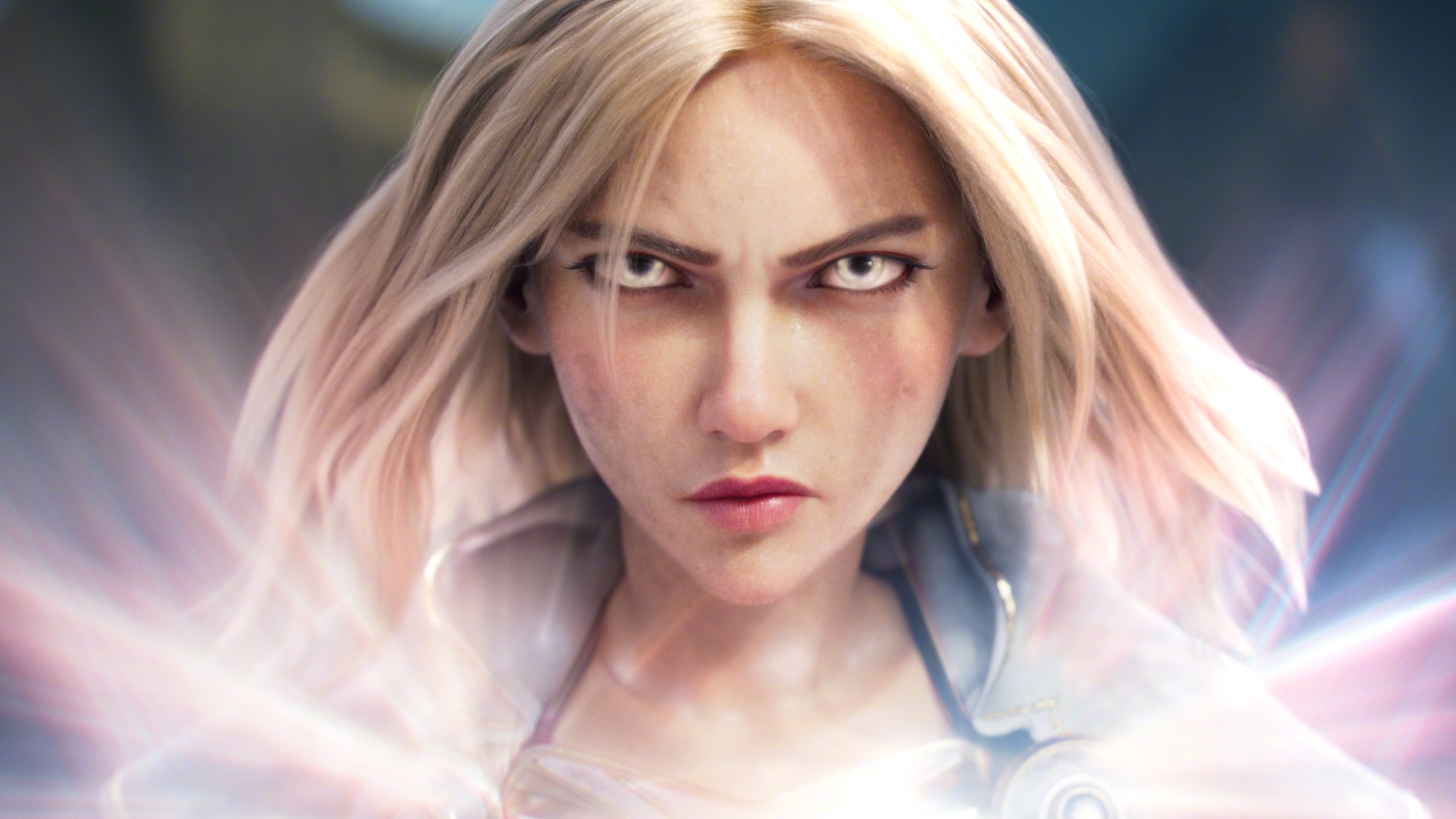 4K, League of Legends, video game art, video game girls, looking at viewer, blonde, women, PC gaming HD Wallpaper