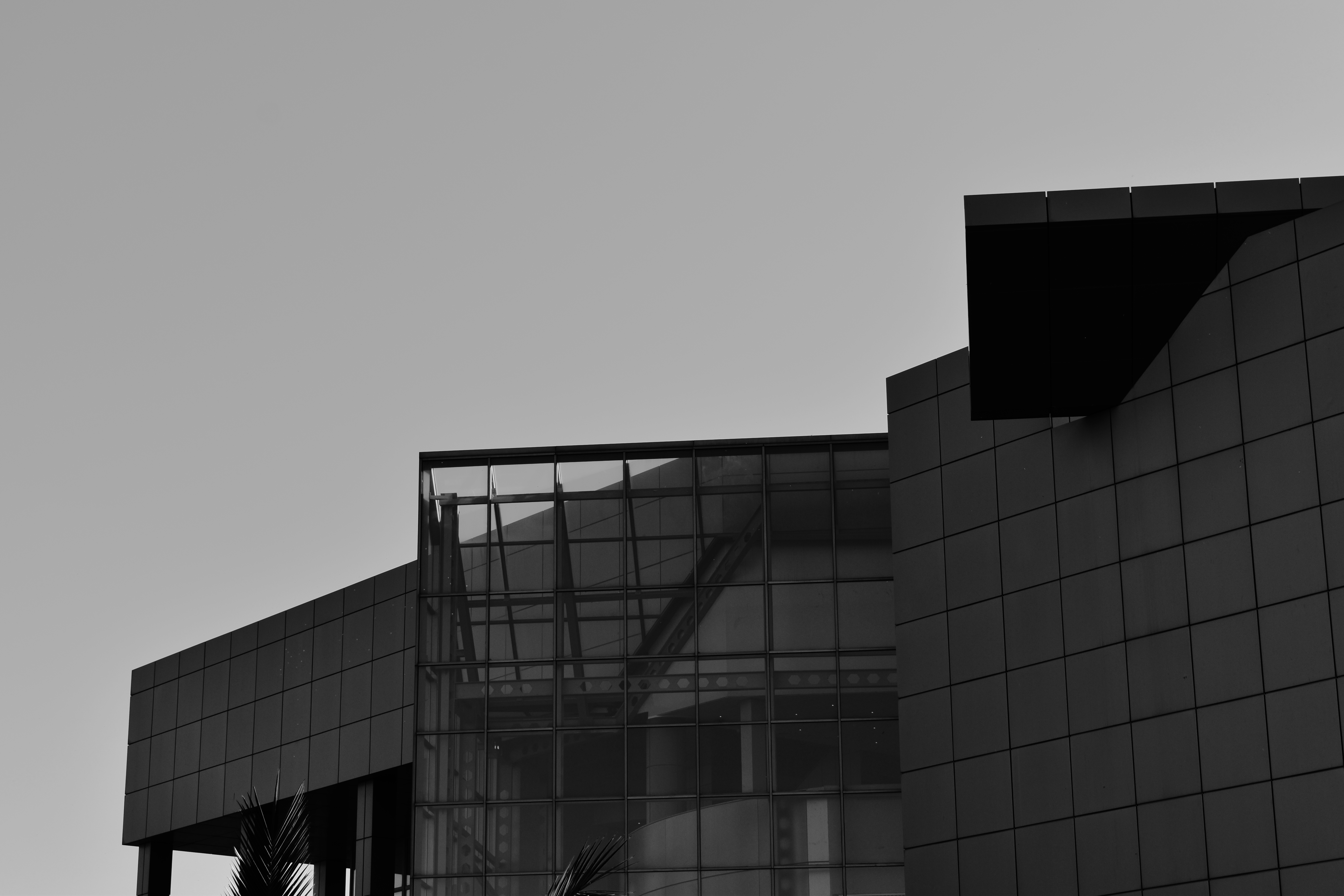 4K, construction, monochrome, architecture HD Wallpaper