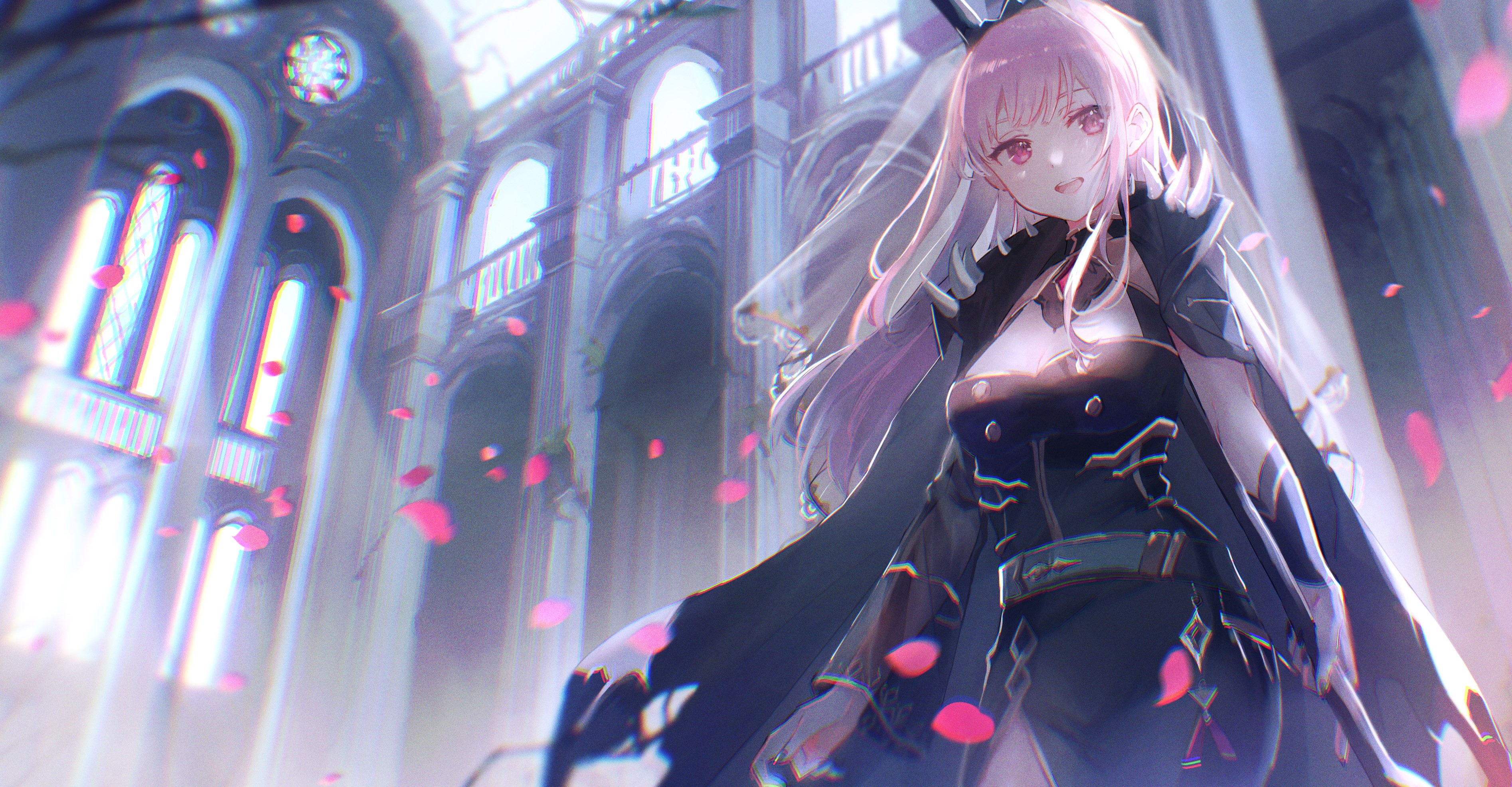 anime girls, Hololive, Mori Calliope, Oyuyu, anime, Virtual Youtuber HD Wallpaper