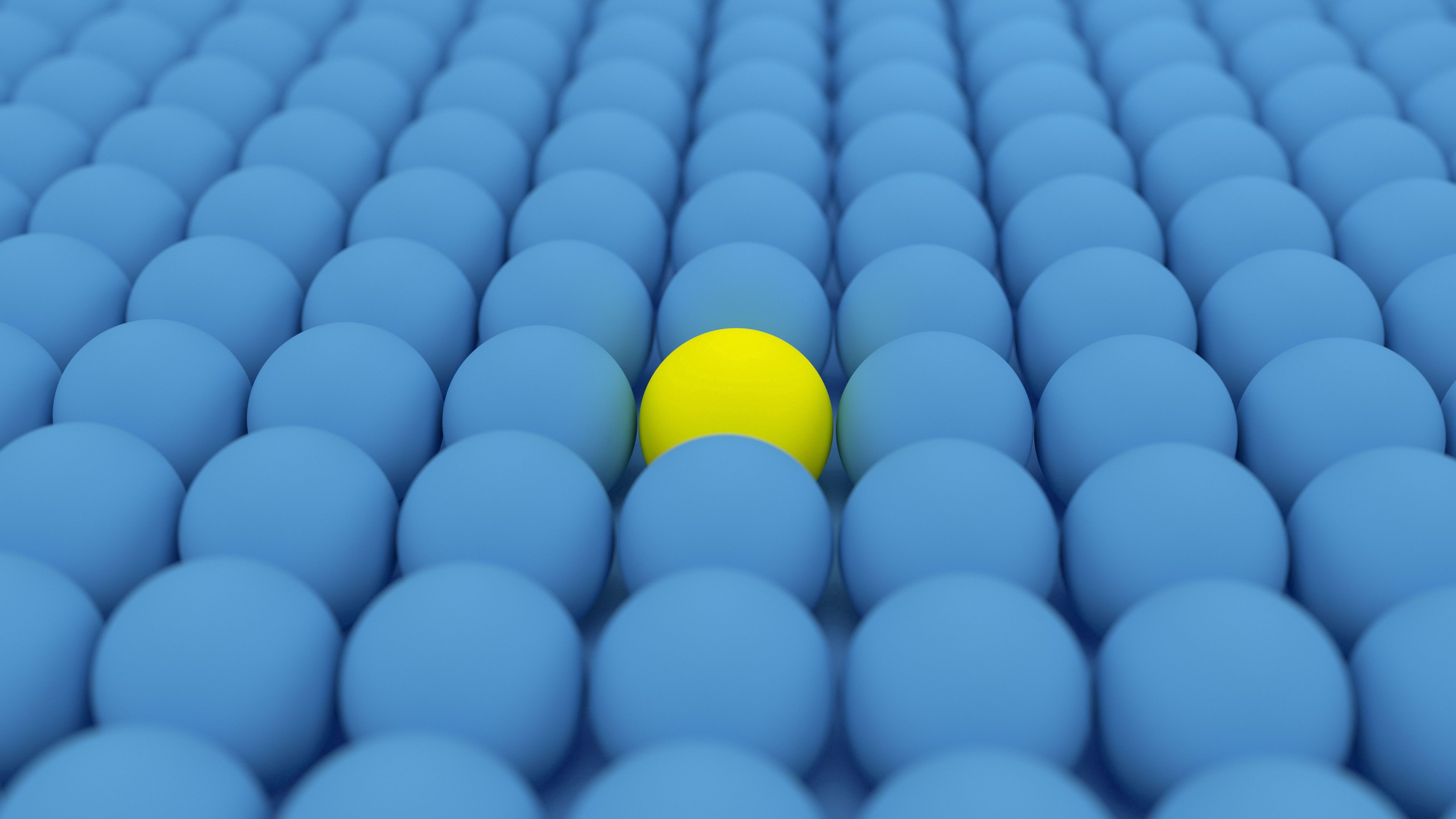 4K, abstract, 3D, sphere, 3D Abstract, digital art, render, CGI, balls HD Wallpaper