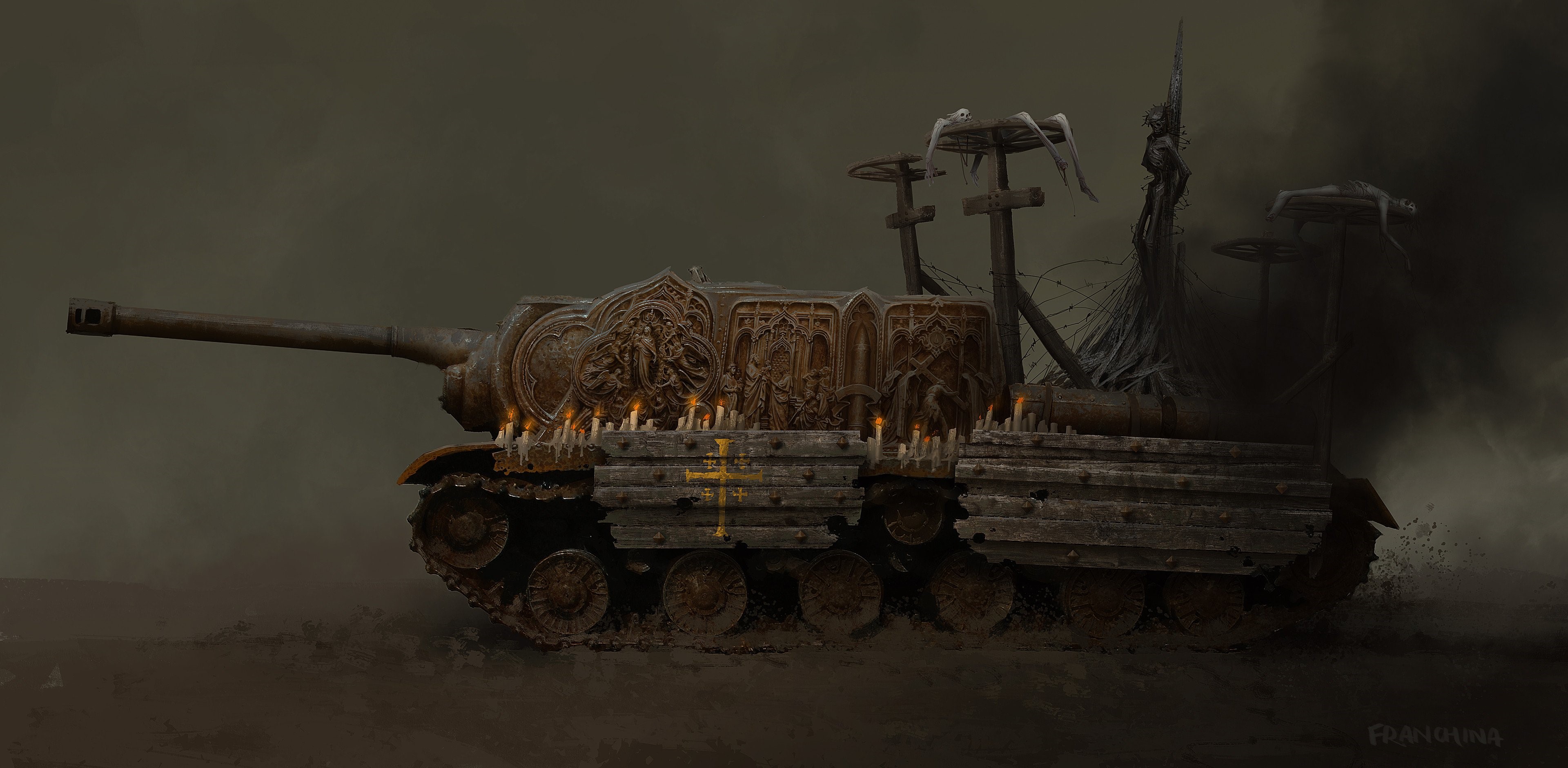 4K, Mike Franchina, artwork, dark HD Wallpaper