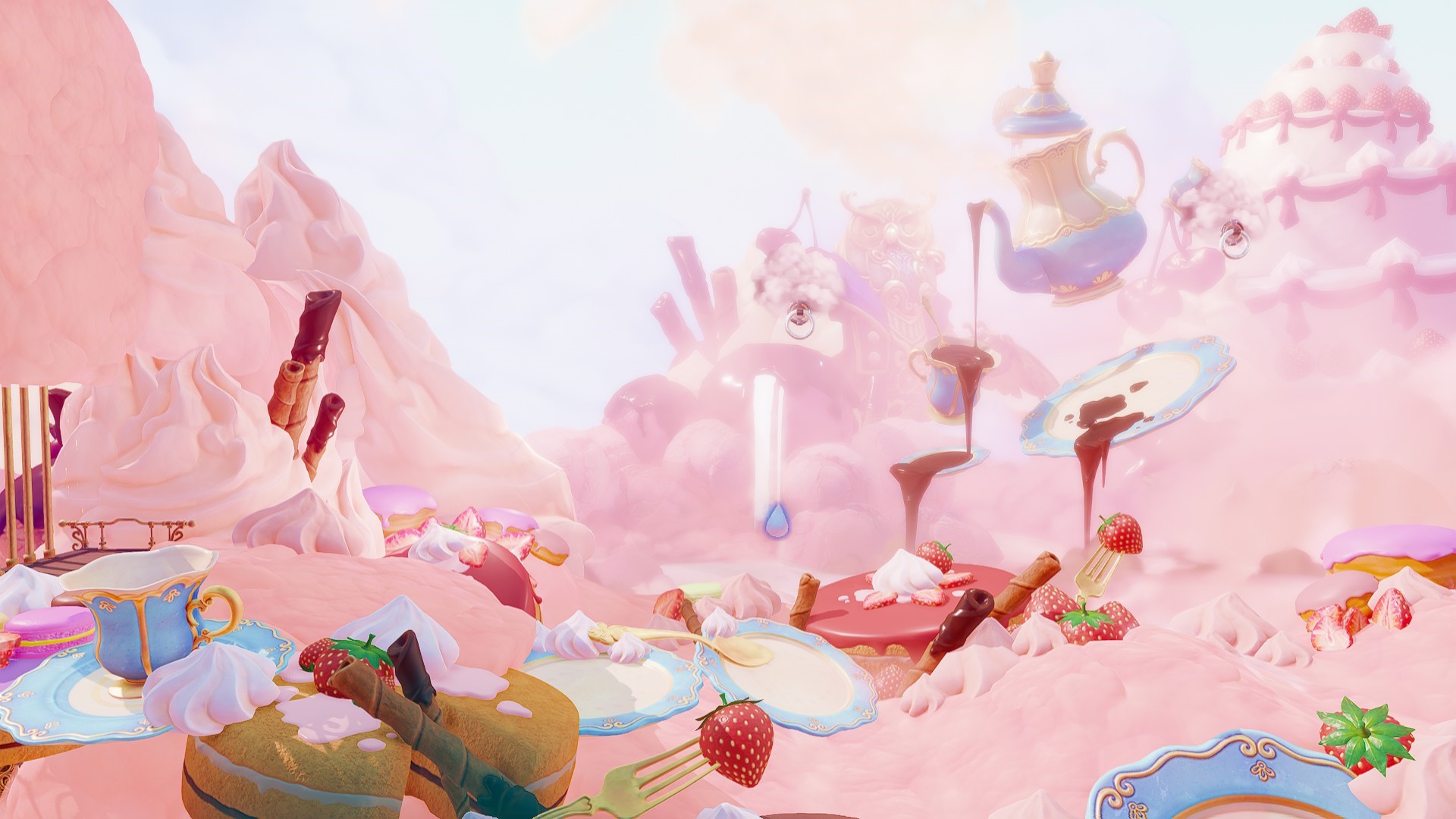 Melody of mystery, Video Game Landscape, pink, sweets, Trine, Trine 4 HD Wallpaper