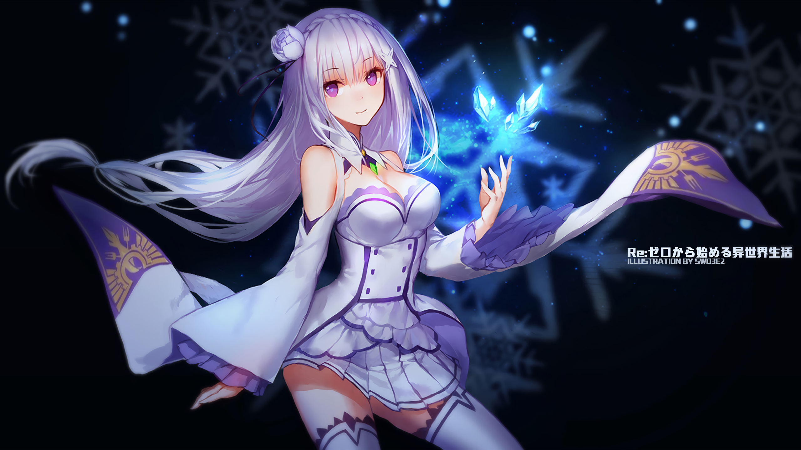 Re:Zero Kara Hajimeru Isekai Seikatsu, anime girls, Emilia (Re: Zero), swd3e2 HD Wallpaper