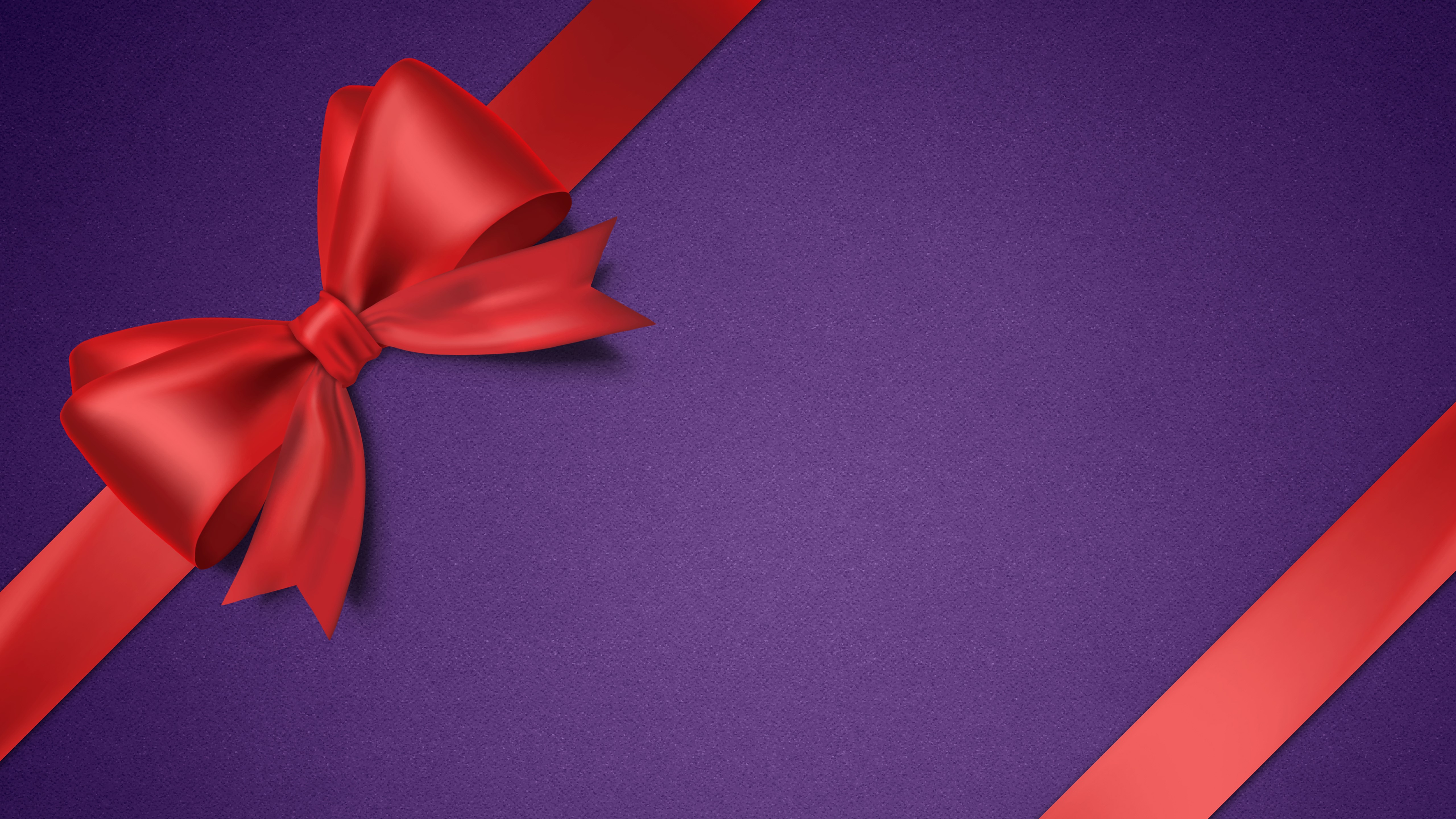 4K, presents, purple, abstract, ribbons HD Wallpaper
