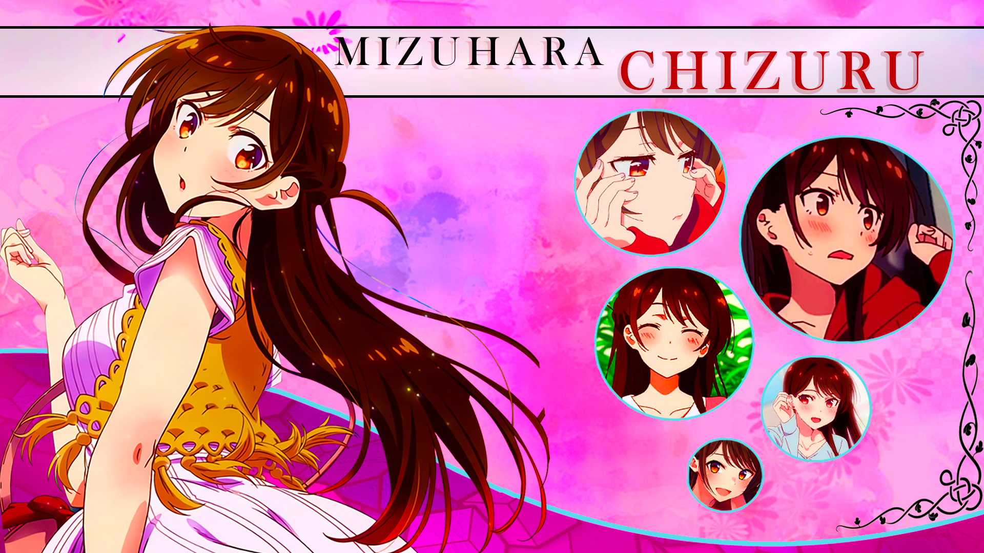 Okarishimasu (Rent-a-Girlfriend), anime girls, Chizuru Mizuhara, brunette, Kanojo HD Wallpaper