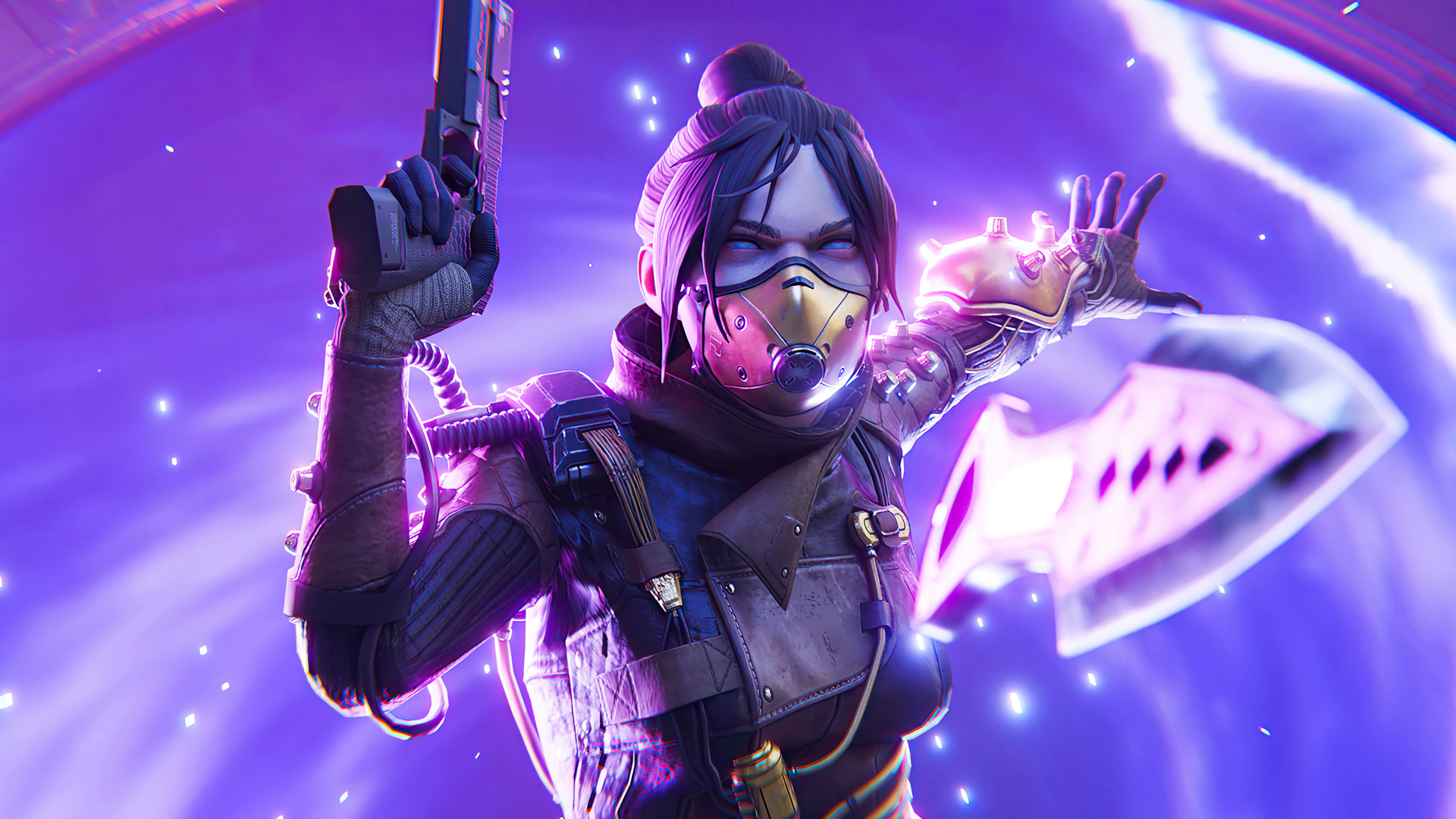 Wraith from Apex Legends in Action Pose HD Wallpaper