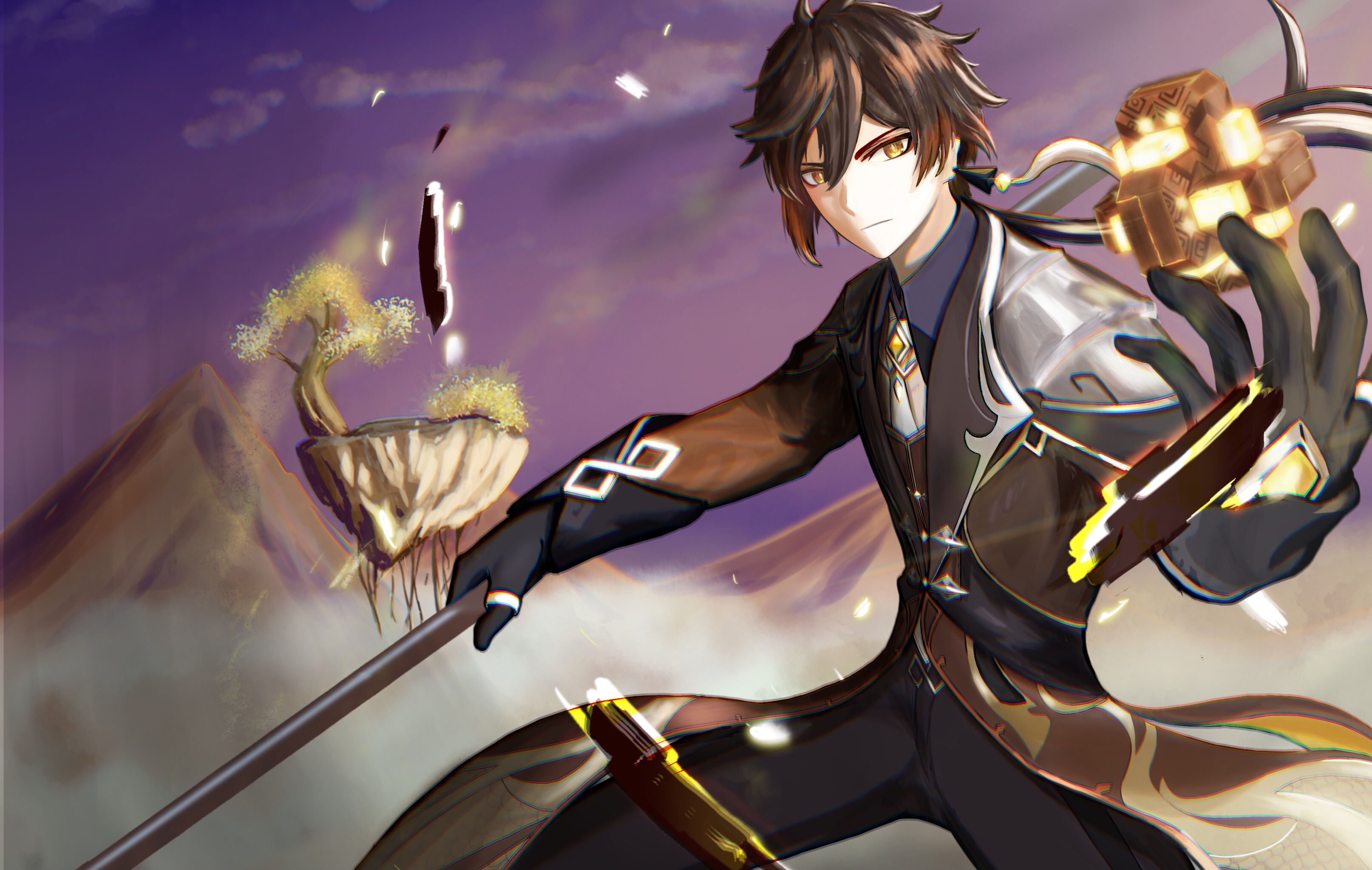 Zhongli Genshin Impact HD Wallpaper