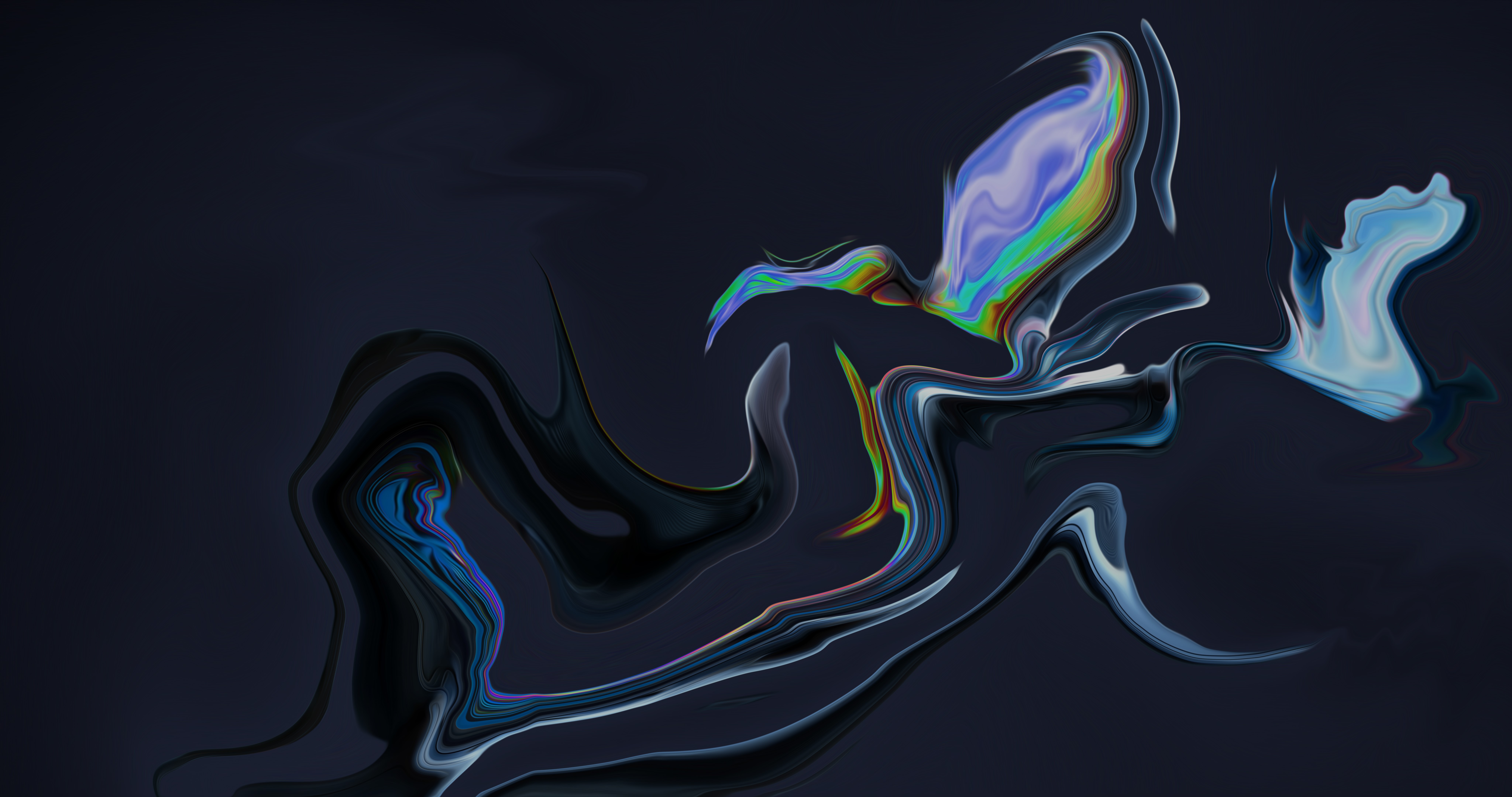 4K, artwork, colorful, 8 K, simple background, shapes, digital art, liquid, abstract, fluid HD Wallpaper