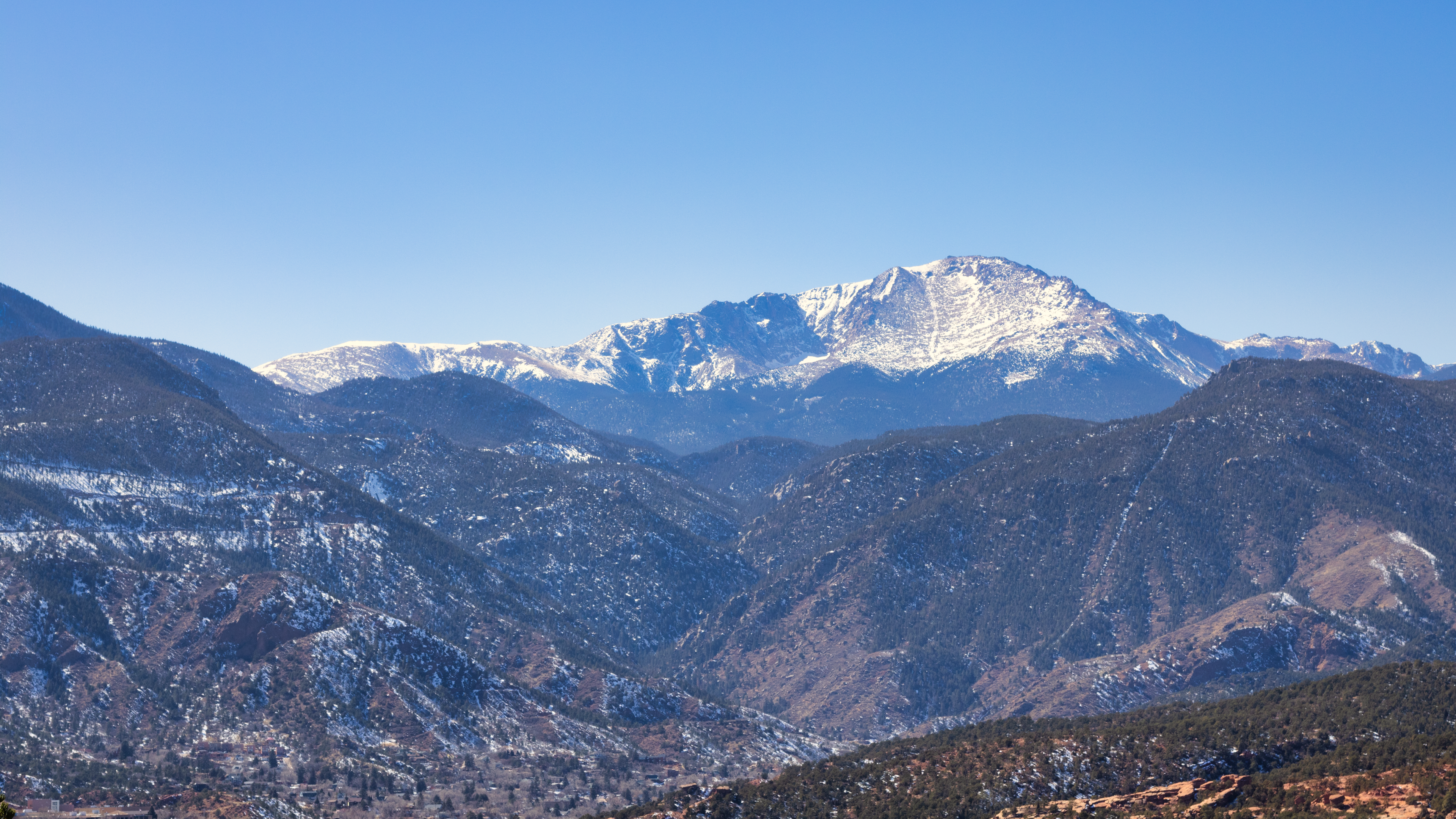 4K, snow, mountains, nature, Colorado, photography HD Wallpaper