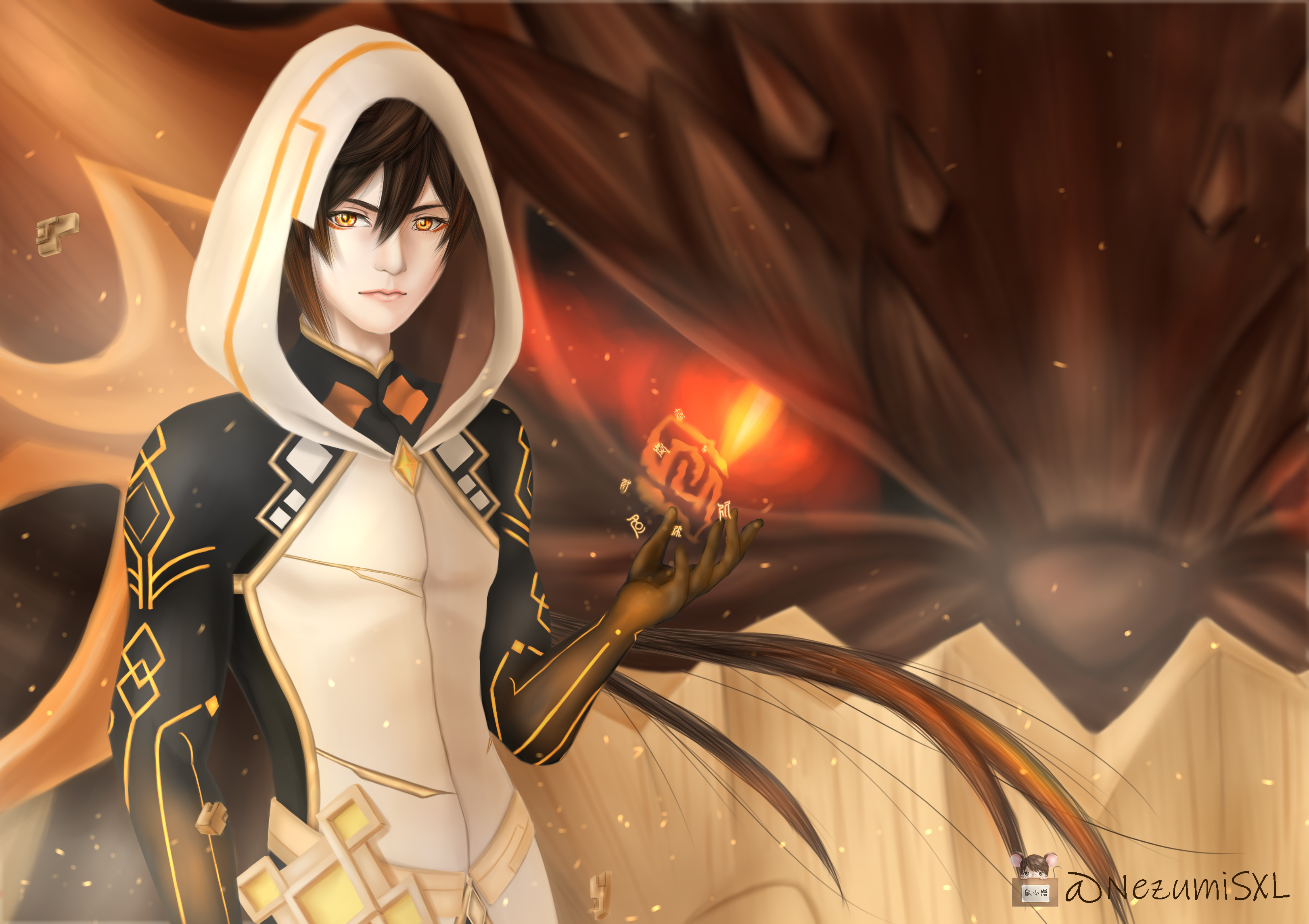 Zhongli Genshin Impact Rex Lapis HD Wallpaper