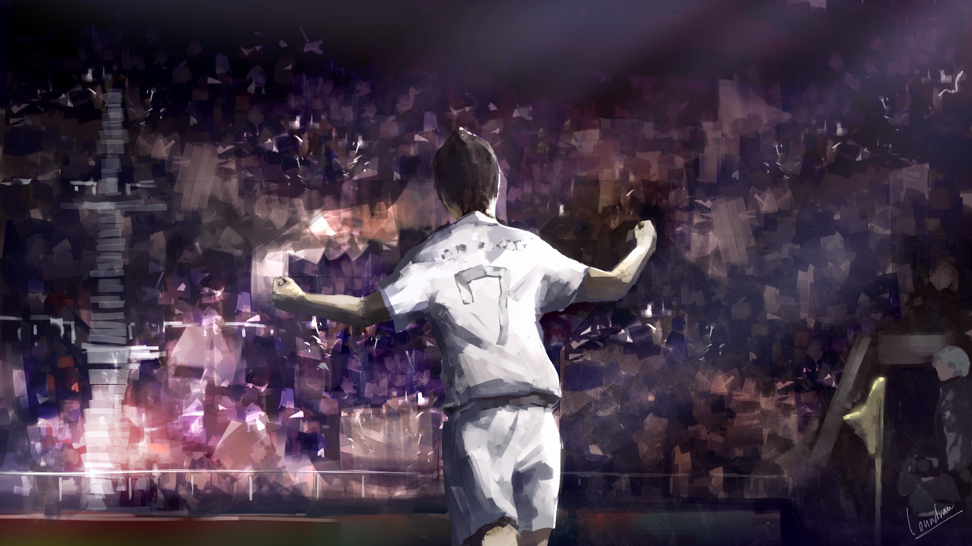 sport, numbers, artwork, sports, soccer HD Wallpaper