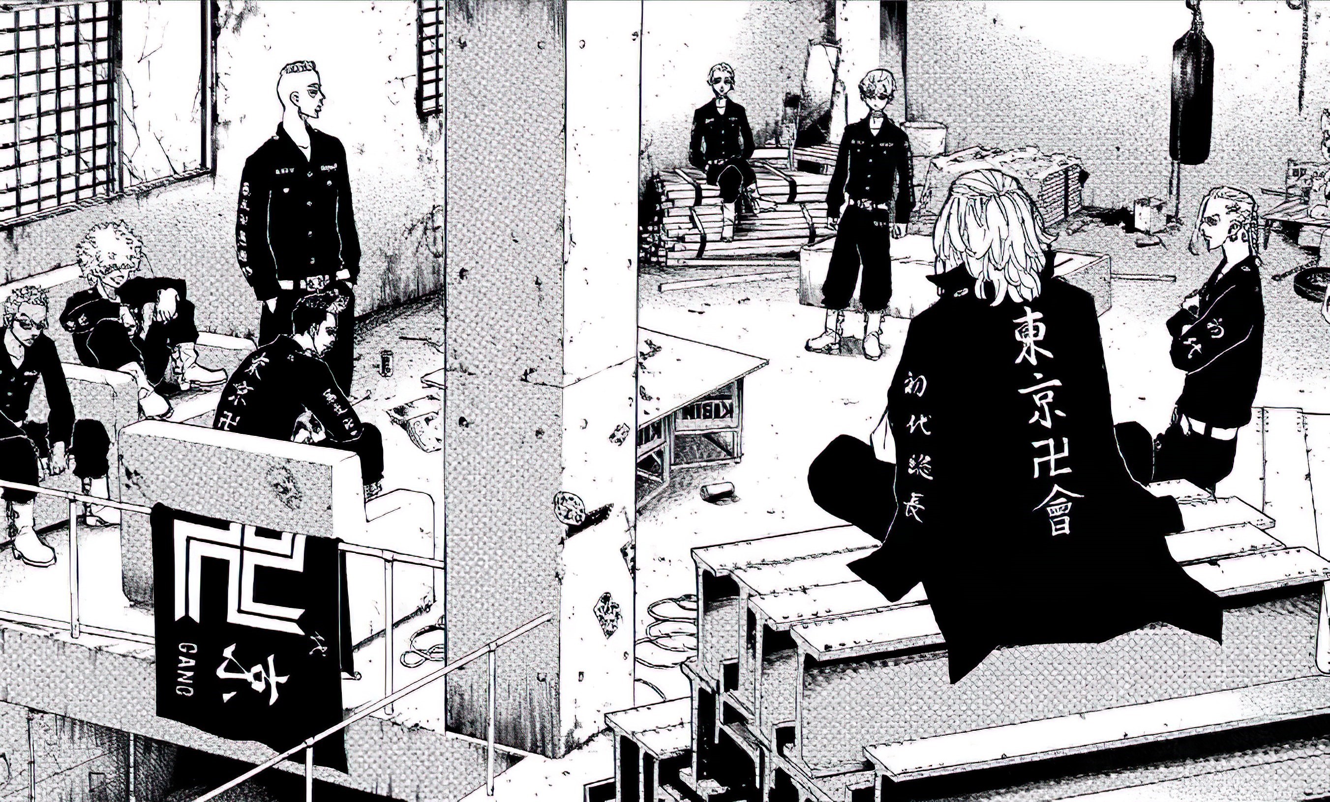 Tokyo Revengers Manga Group Scene HD Wallpaper
