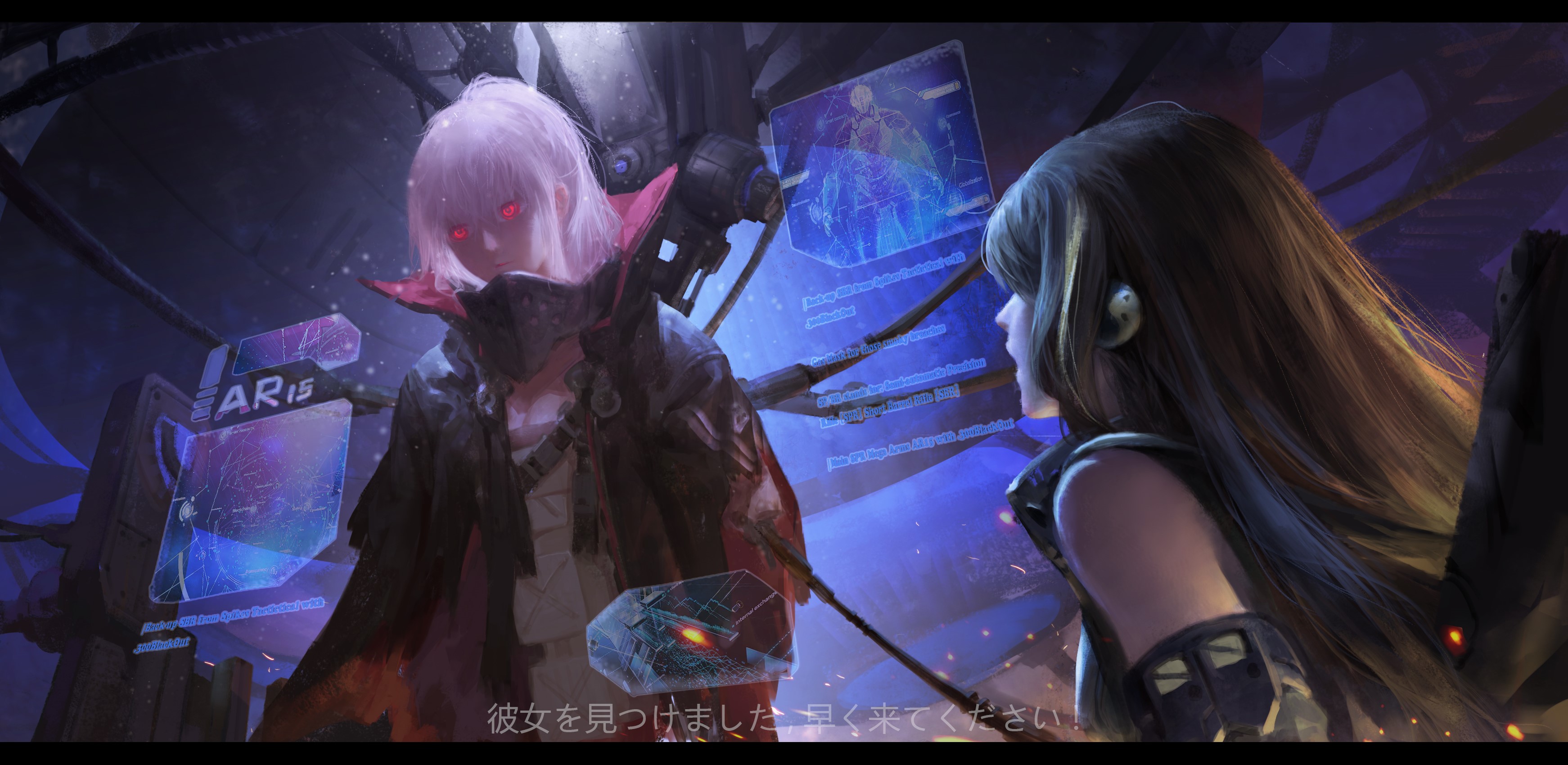 AR15 (Girls Frontline), m4a1 (girls frontline), TrainHB, anime, anime girls, Girls Frontline HD Wallpaper