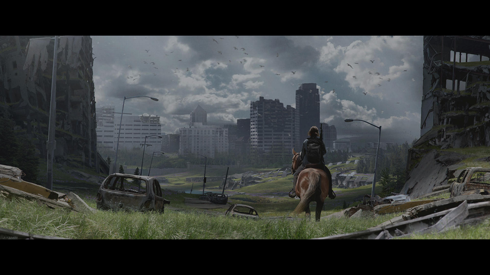 city, PlayStation 4, Naughty Dog, apocalyptic, The Last of Us, video games, artwork, The Last of Us 2 HD Wallpaper