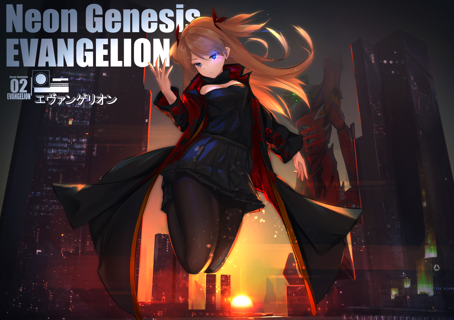 Ka11_CA, anime, Asuka Langley Soryu, Neon Genesis Evangelion, anime girls, EVA Unit 02 HD Wallpaper