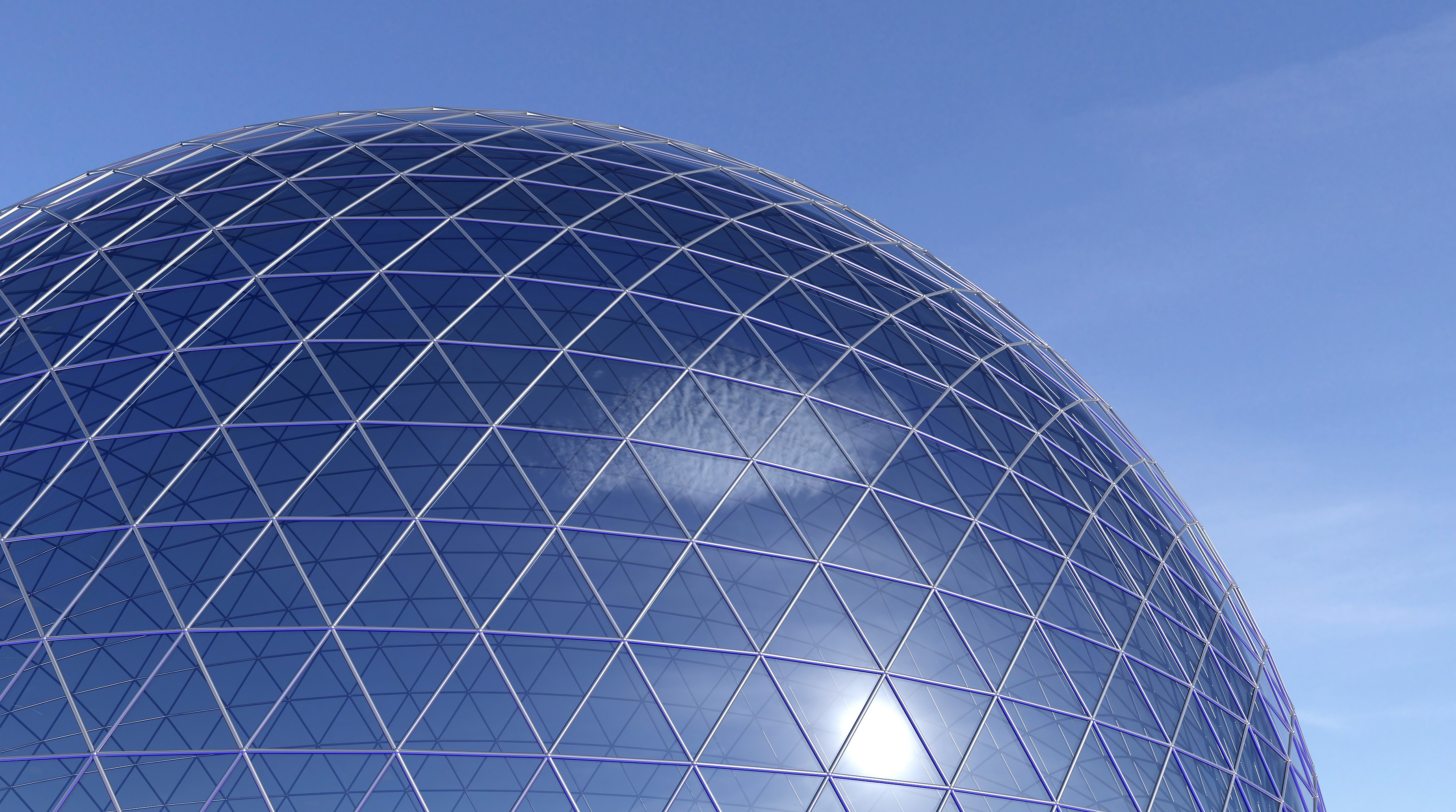 dome, blue, Asian architecture, ball, science HD Wallpaper