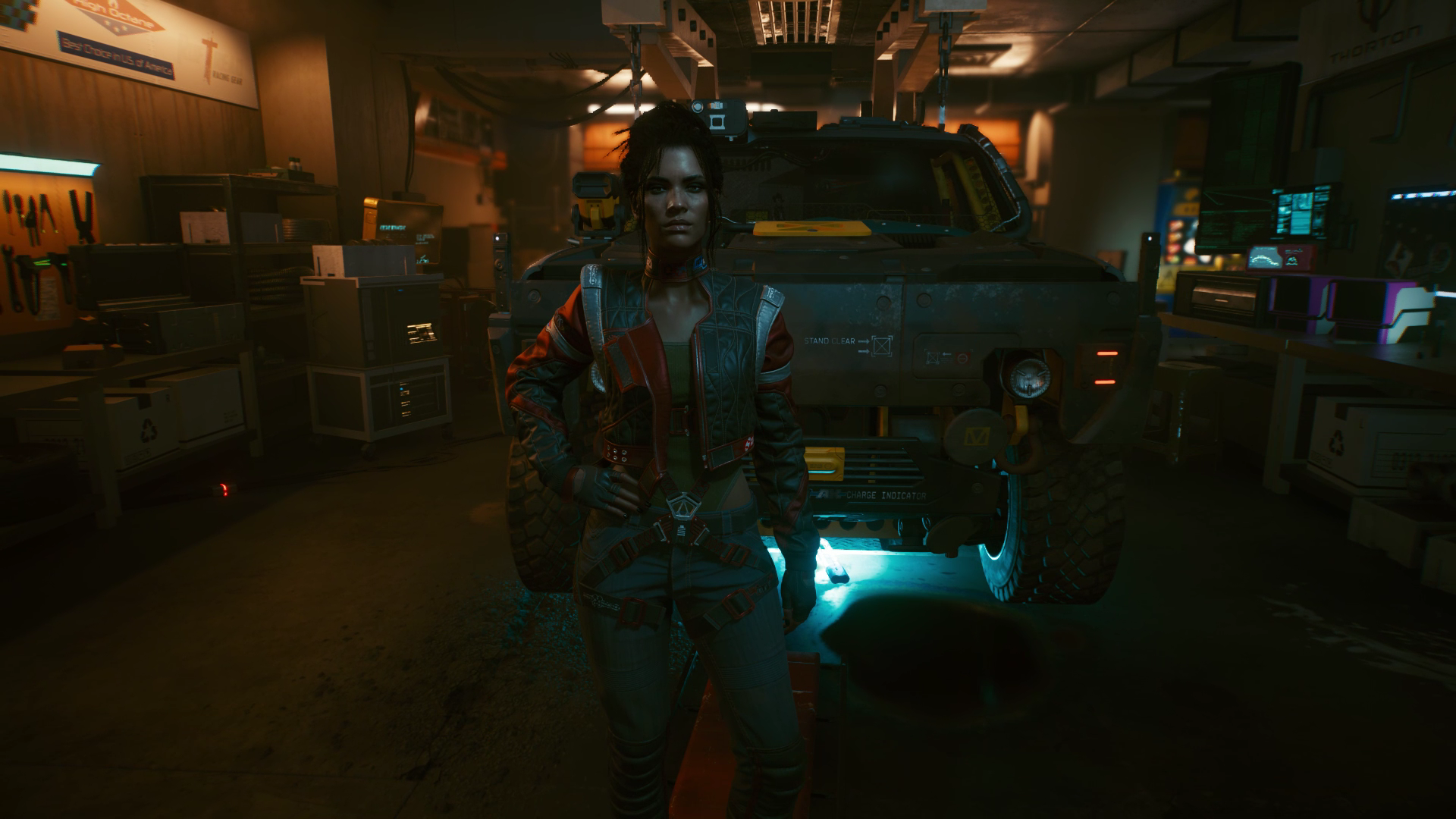 CD Projekt RED, garages, Cyberpunk 2077, Garage, Panam, cyberpunk, Panam Palmer HD Wallpaper
