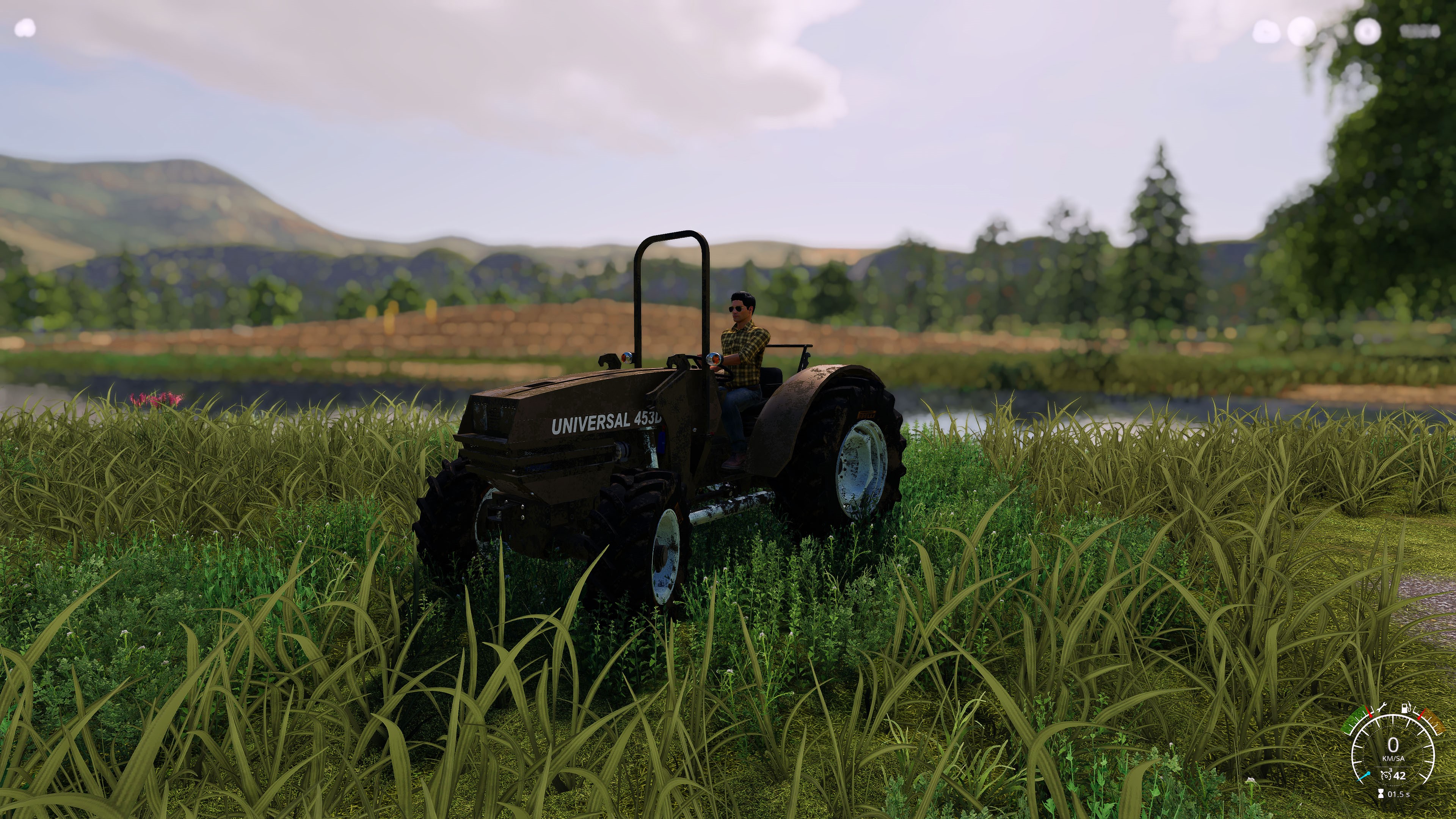 4K, PC gaming, screen shot, tractors, video games, garbage_edit, vehicle HD Wallpaper